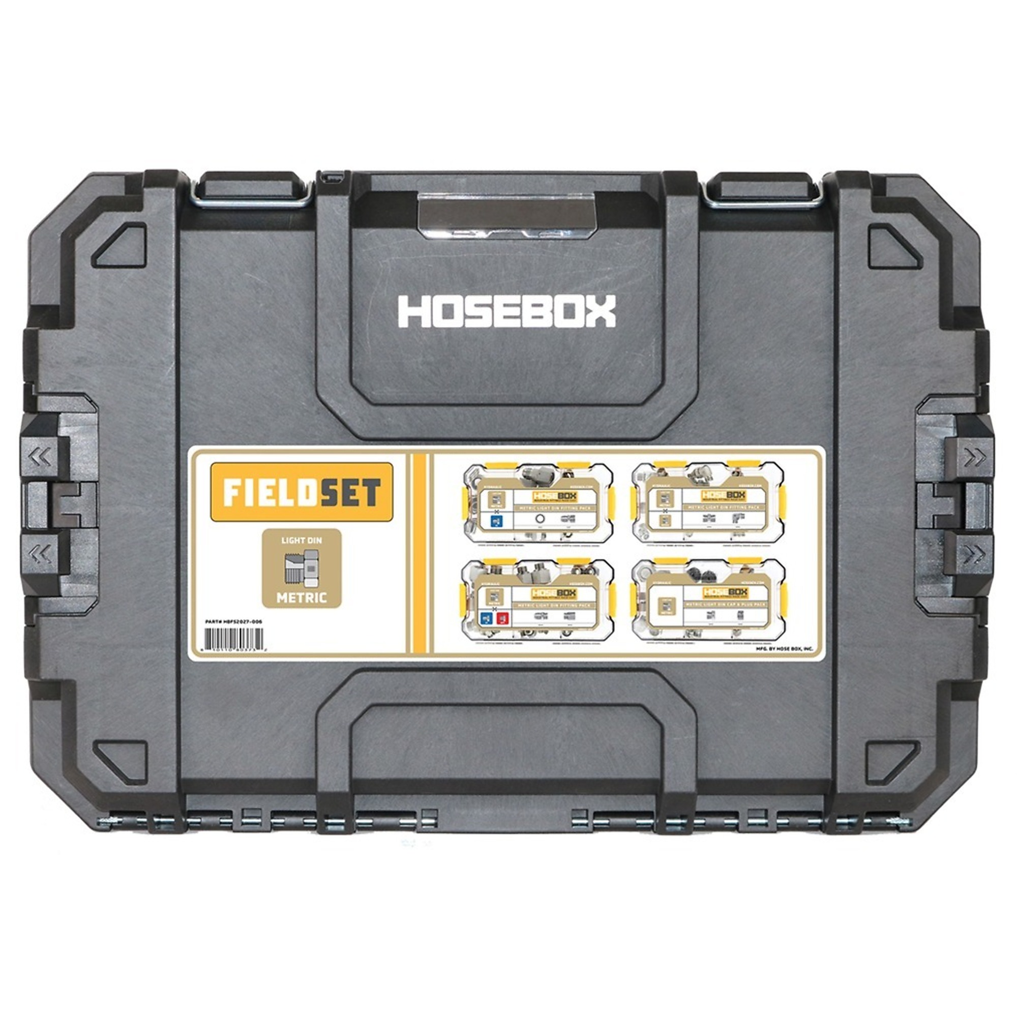 HoseBox Light DIN Field Set, 156 Fittings, Model# HBFS2027-006