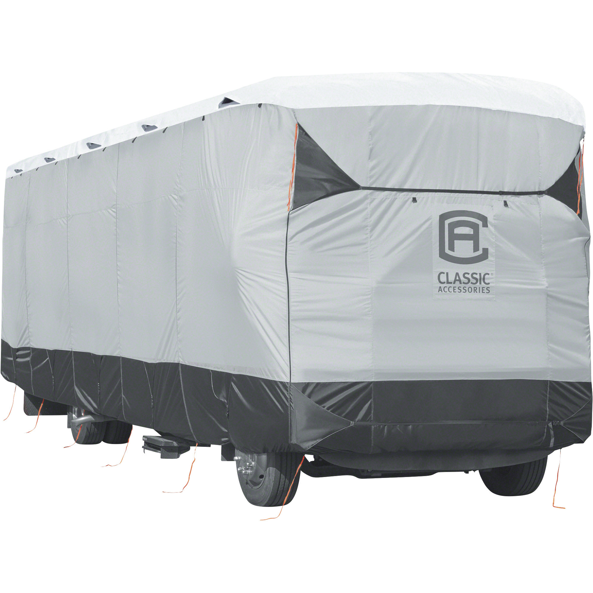 Classic Accessories SkyShield Class A RV Cover, Gray, Fits 40ft.L-42ft.L x 140in. Tall Class A RVs, Model# 80-374-102101-EX
