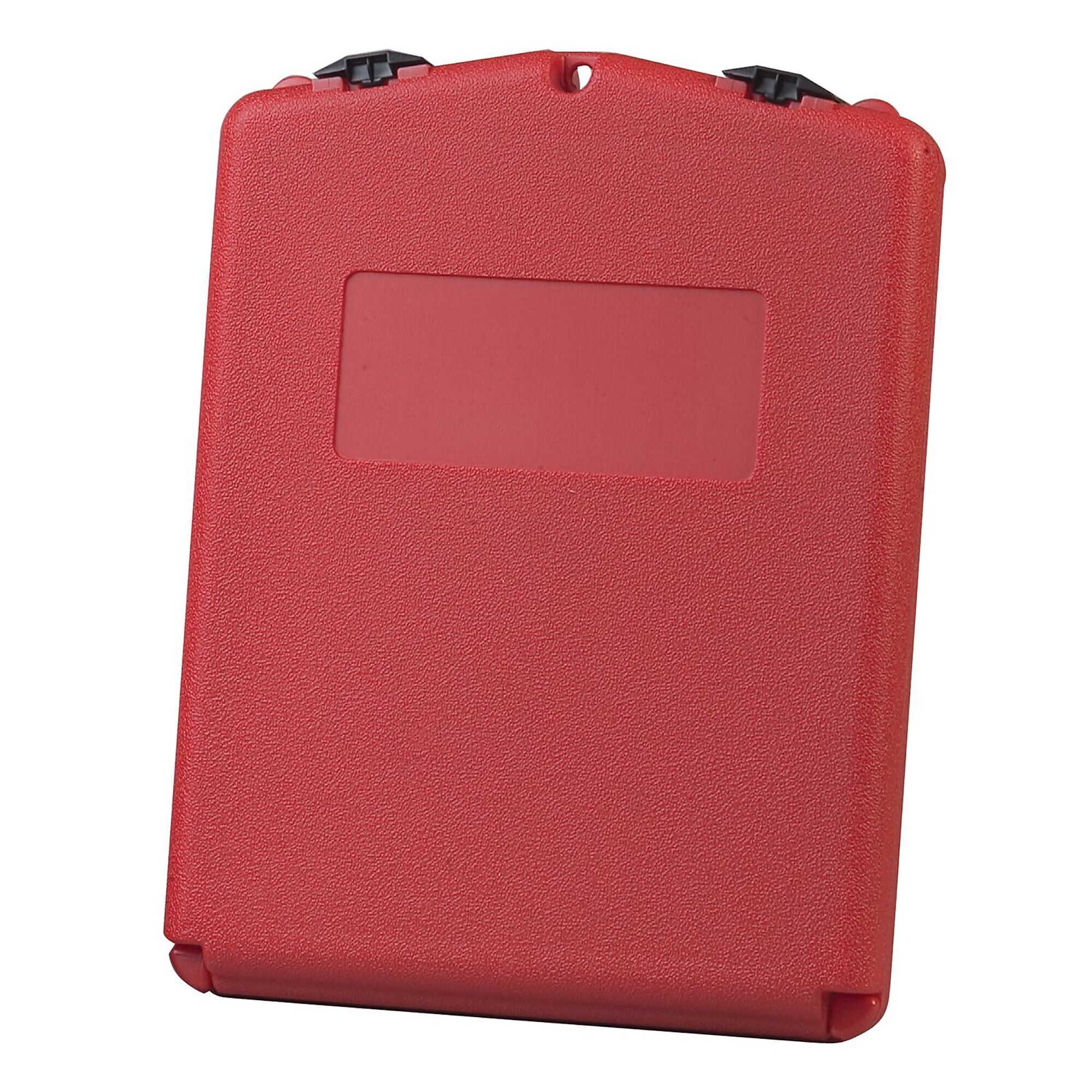 Document Storage Box for SDS, Medium-sized, Lockable Front, Single Pack, Plastic, Red
