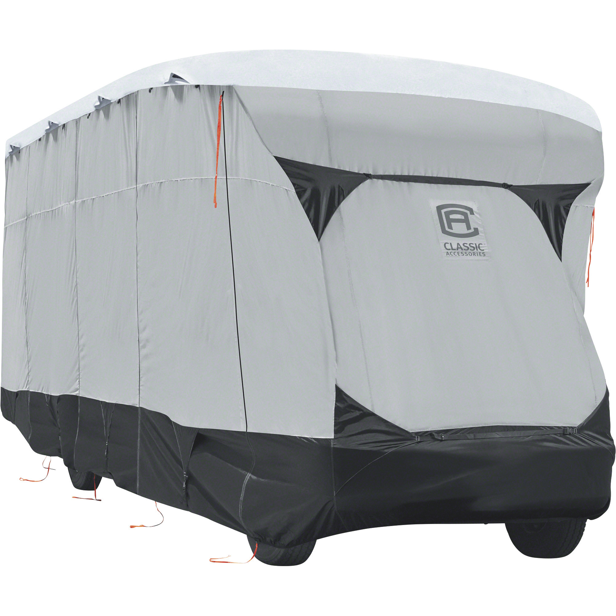 Classic Accessories SkyShield Class C RV Cover, Gray, Fits 29ft.L-32ft.L x 122in. Tall Class C RVs, Model# 80-379-101801-EX