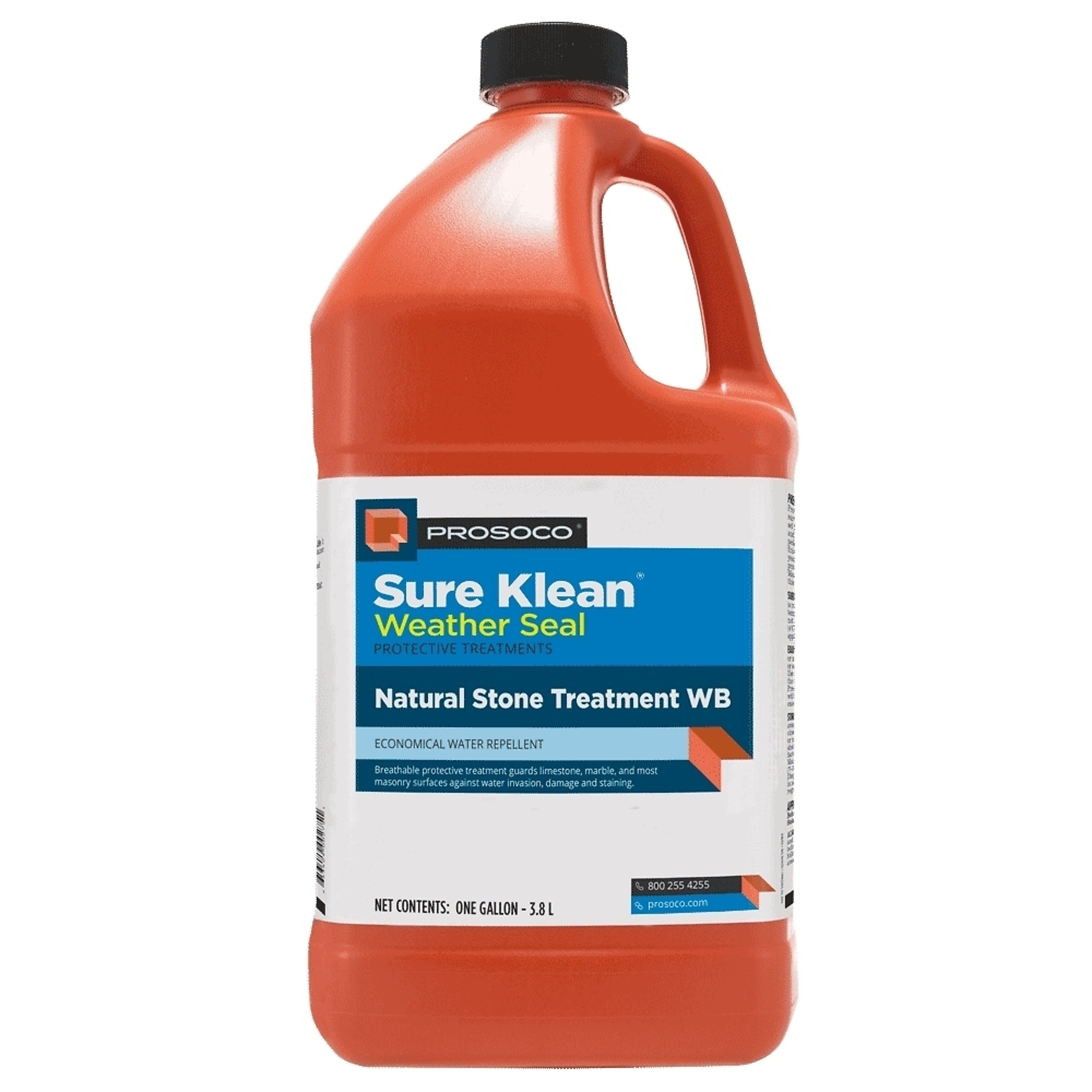Prosoco Natural Stone Treatment WB Economical Water Repellent 1 Gallon, 4PK