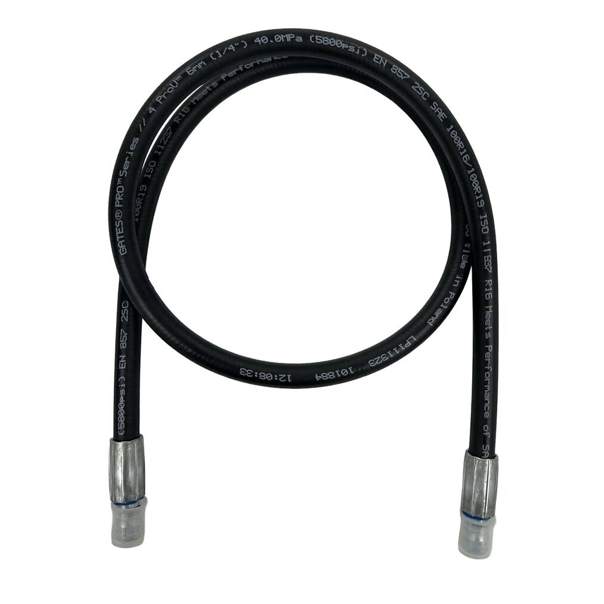 Magister Hydraulic Hose Assembly 1/4" ID x 24" Length, JIC Swivel Female