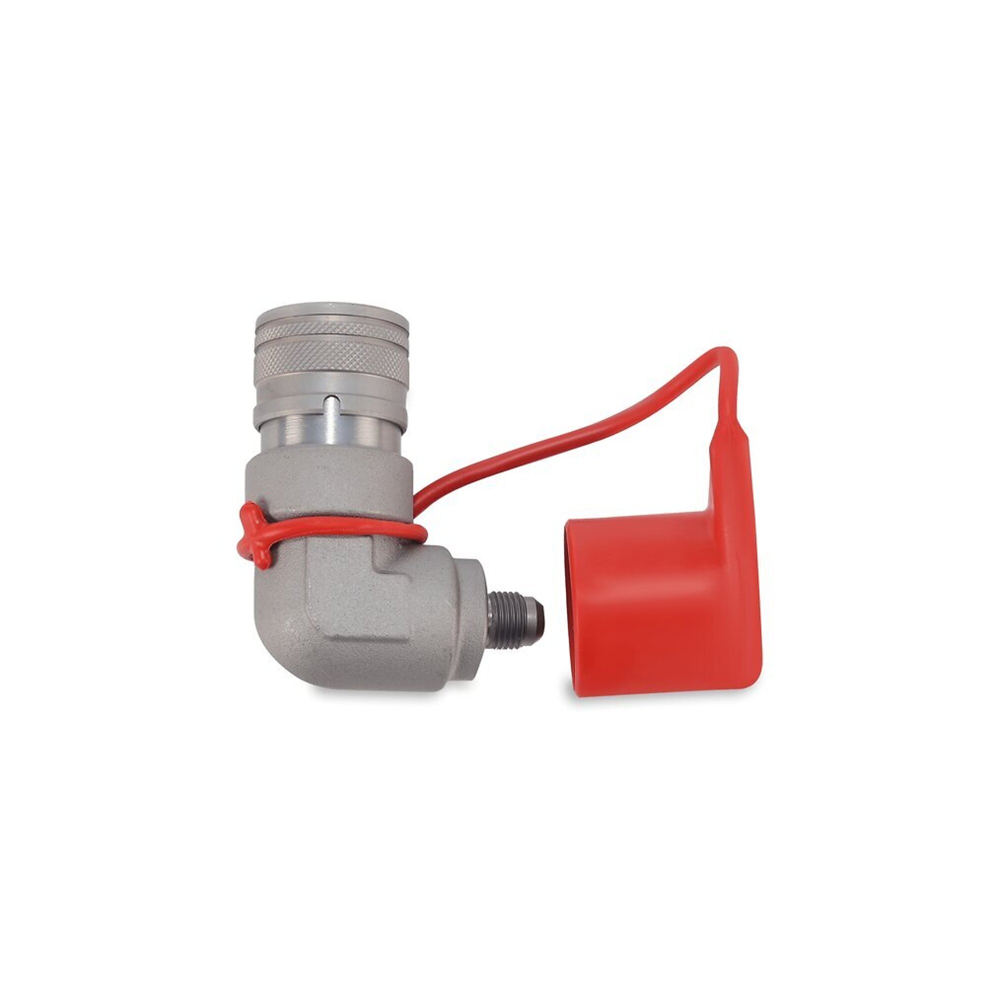 1/2? 90 Degree Flat Face Hydraulic Quick Couplers Female - 3/8? JIC Port