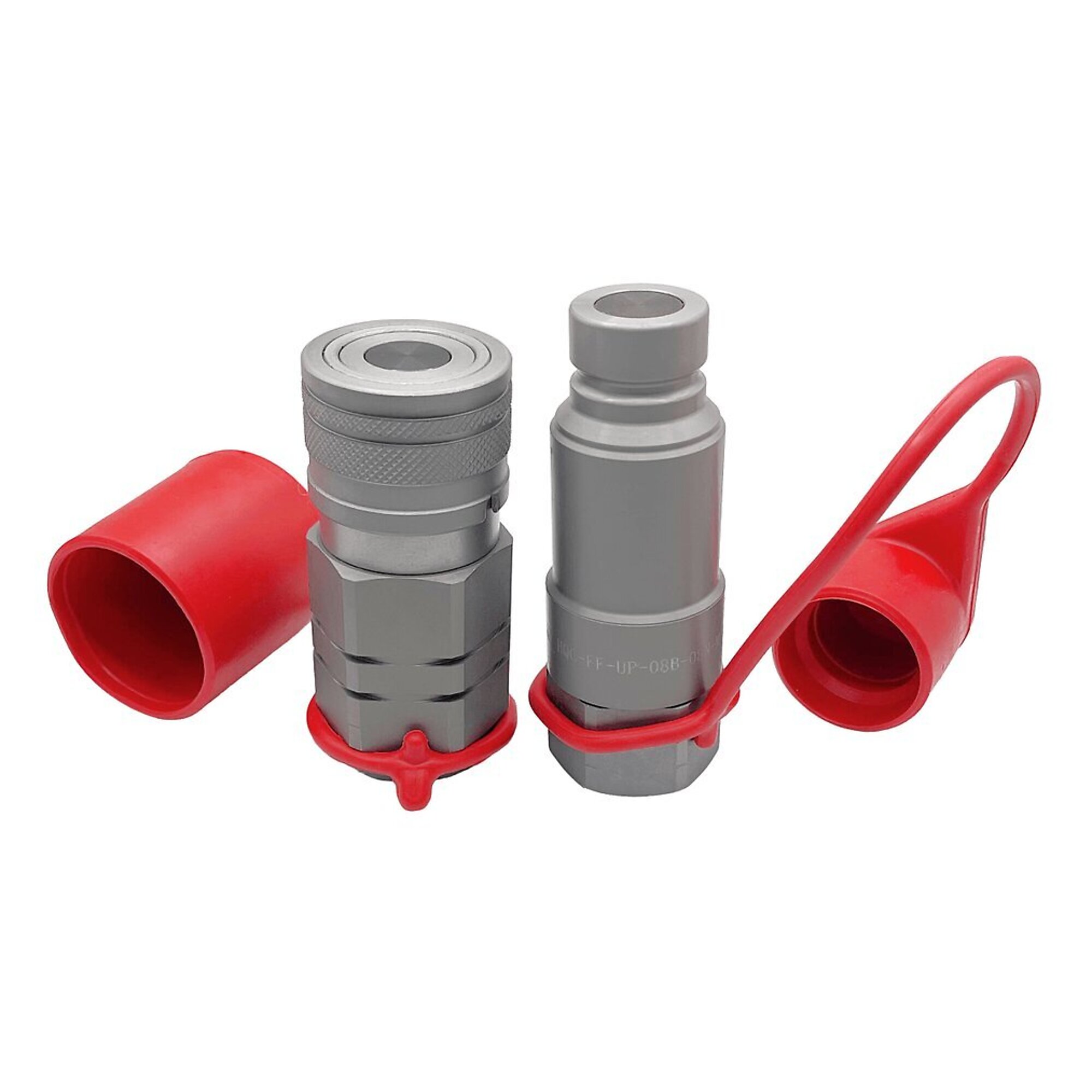 1/2? Flat Face Under Pressure Hydraulic Quick Couplers Set - 1/2? NPT Port