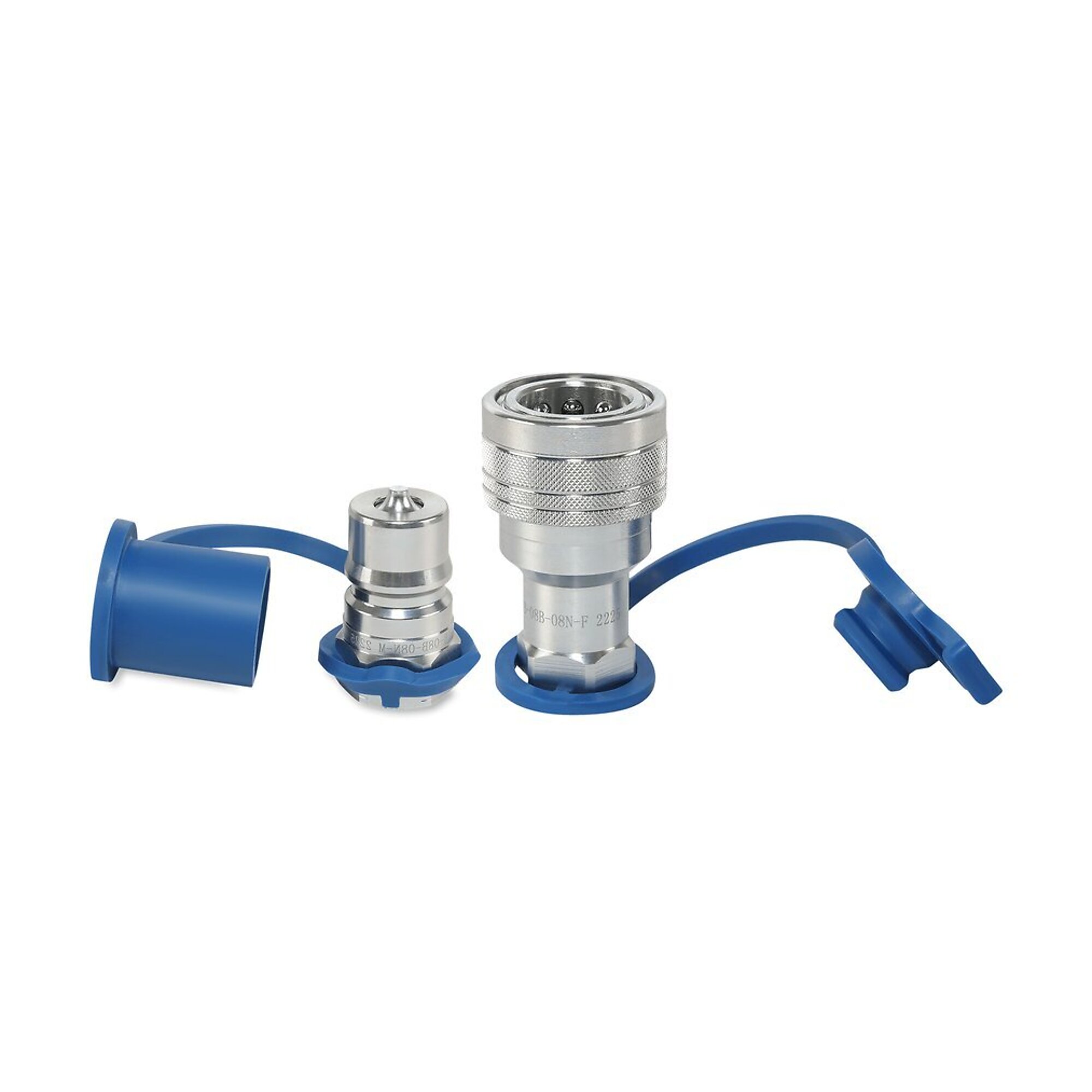 1/2? ISO 7241-B Quick Disconnect Hydraulic Couplers Set - 1/2? NPT Port