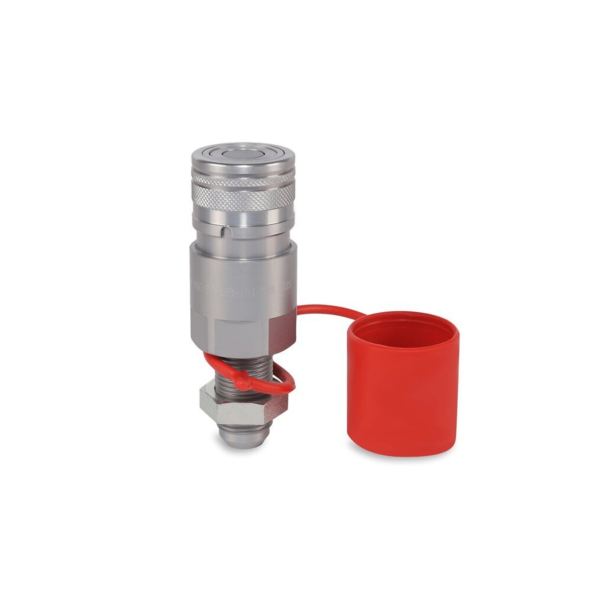 1/2? Flat Face Hydraulic Quick Couplers Female - 5/8? JIC Port Bulkhead Mount