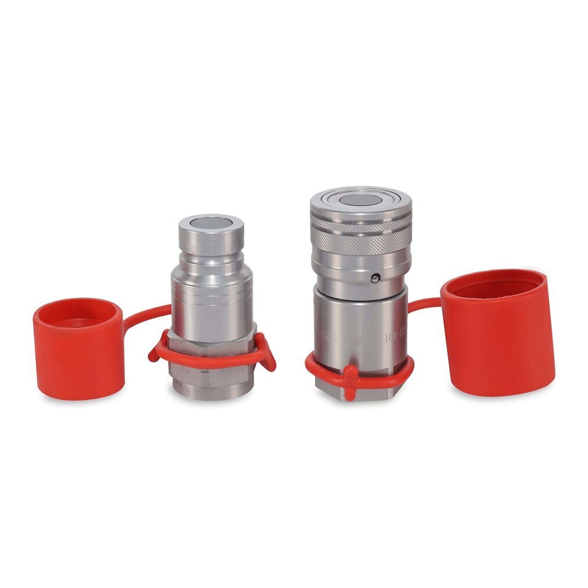 Magister 5/8? Flat Face Hydraulic Quick Couplers Set - 3/4? NPT Port