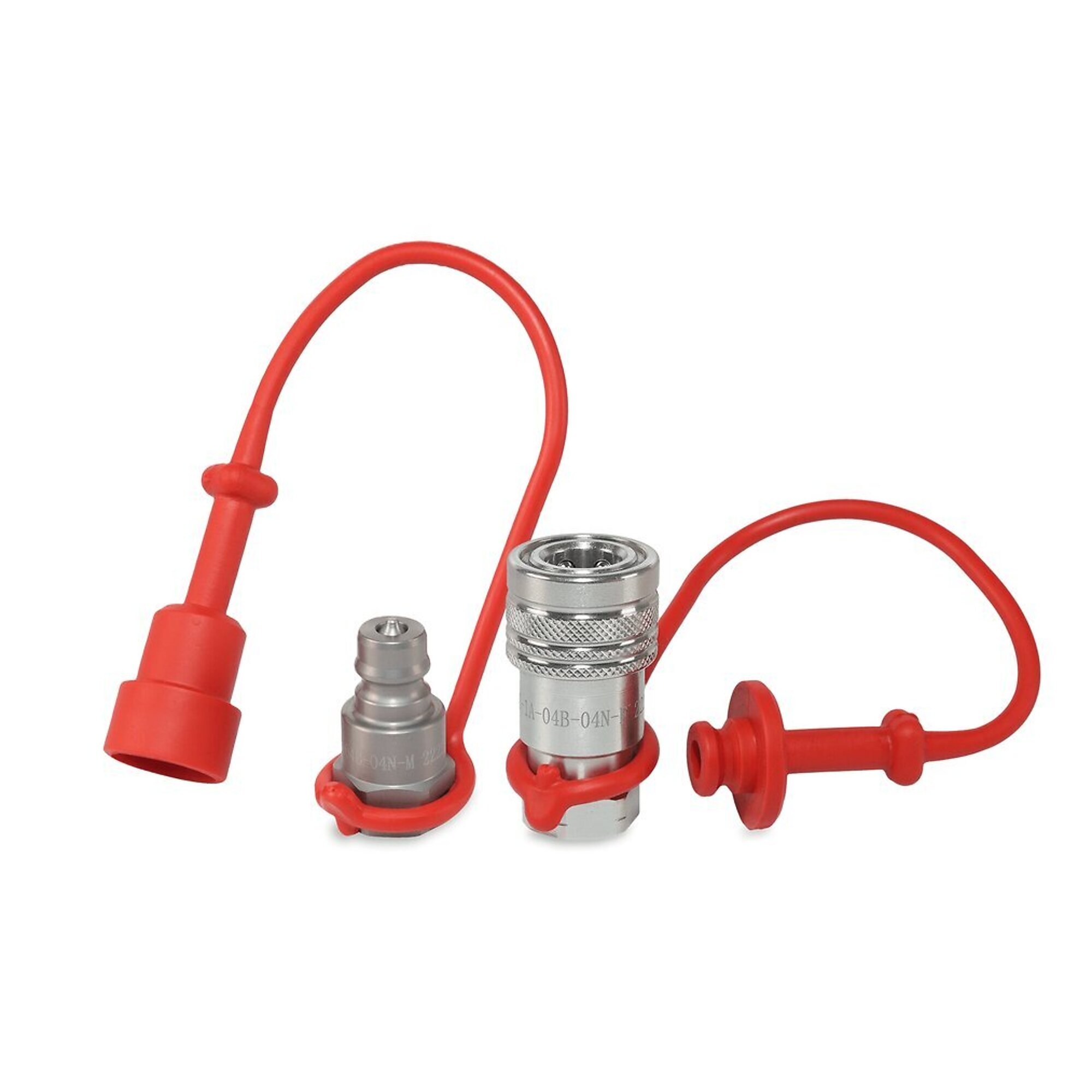 1/4? ISO 7241-A Quick Disconnect Hydraulic Couplers Set - 1/4? NPT Port