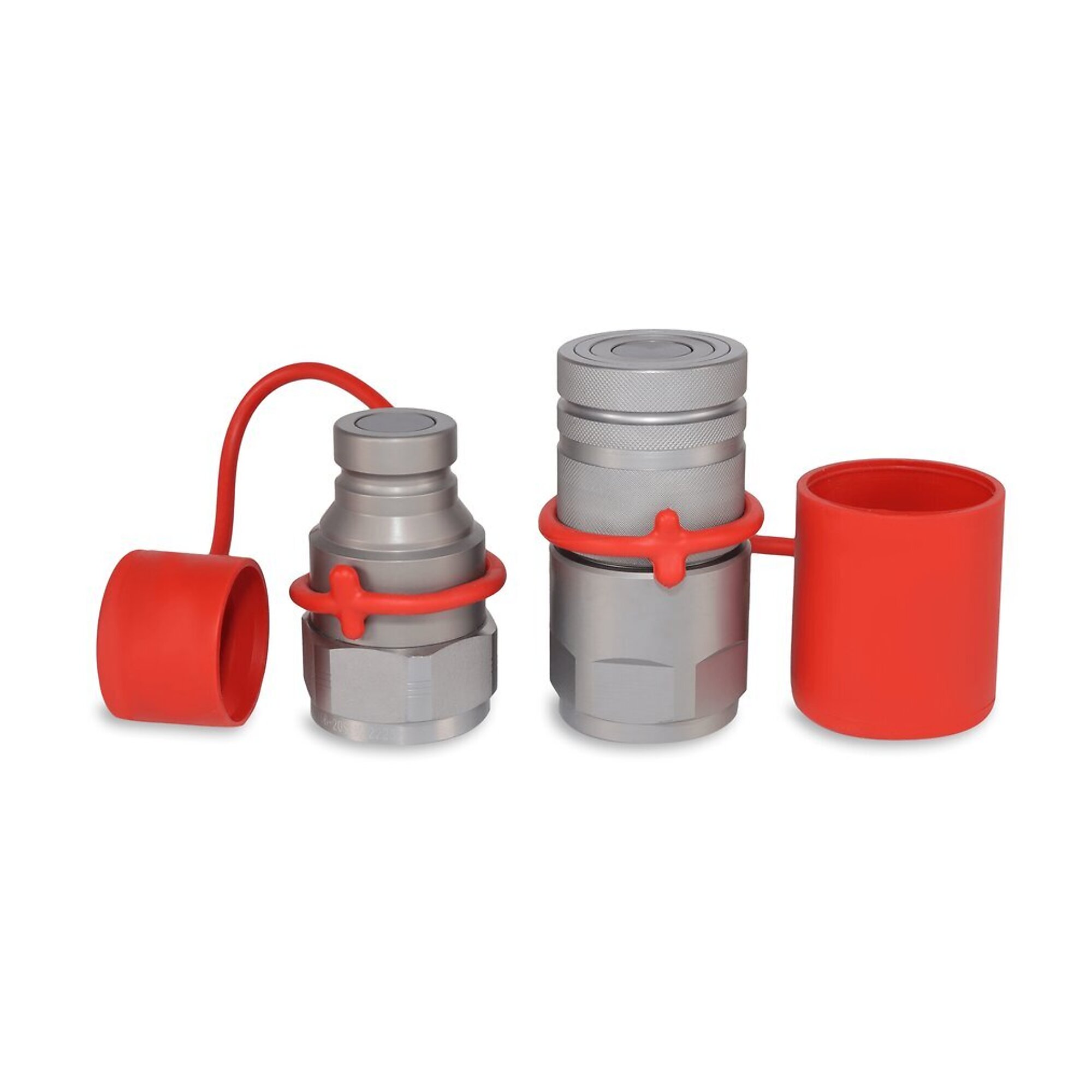 Magister 1? Flat Face Hydraulic Quick Couplers Set - 1-1/4? SAE Port
