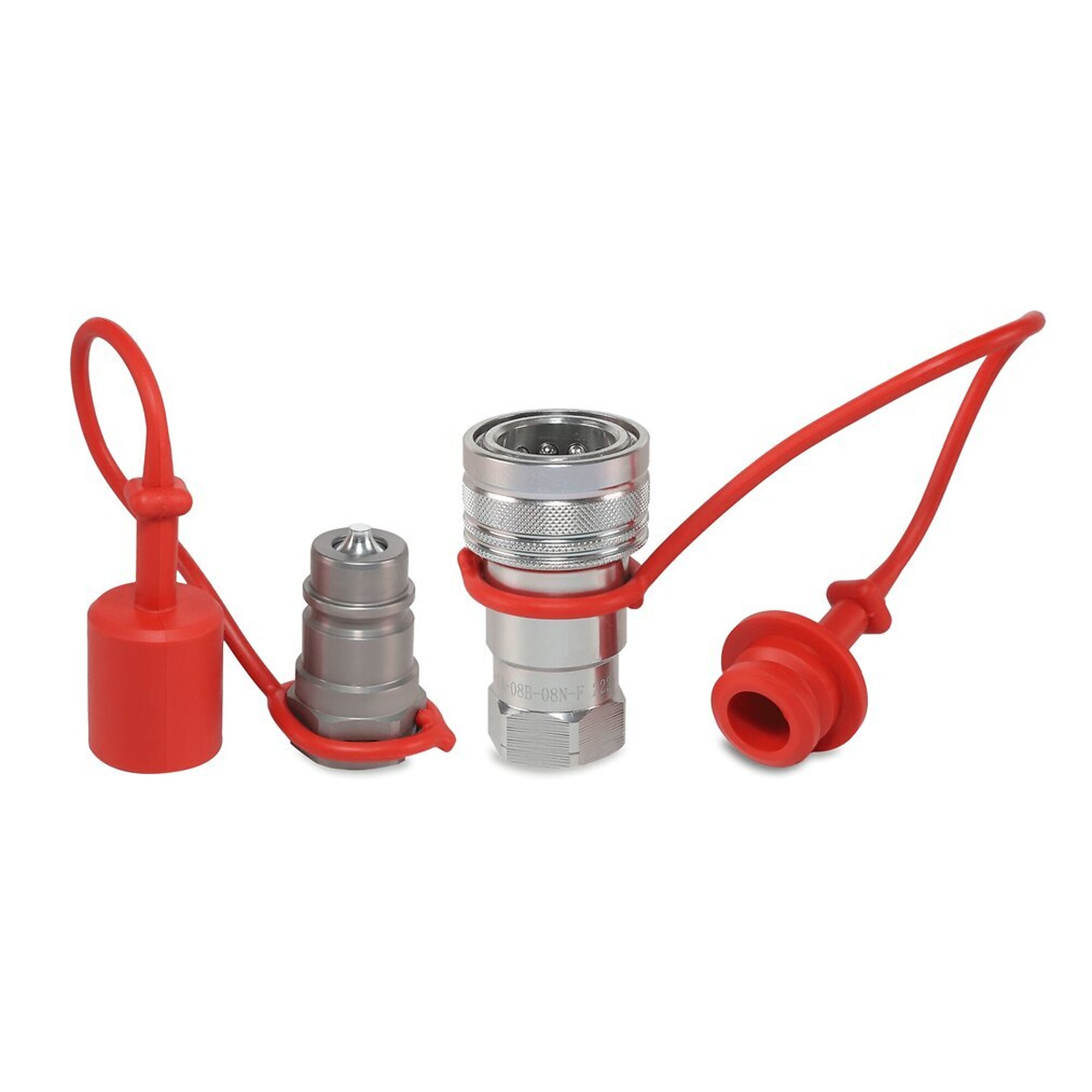 1/2? ISO 7241-A Quick Disconnect Hydraulic Couplers Set - 1/2? NPT Port
