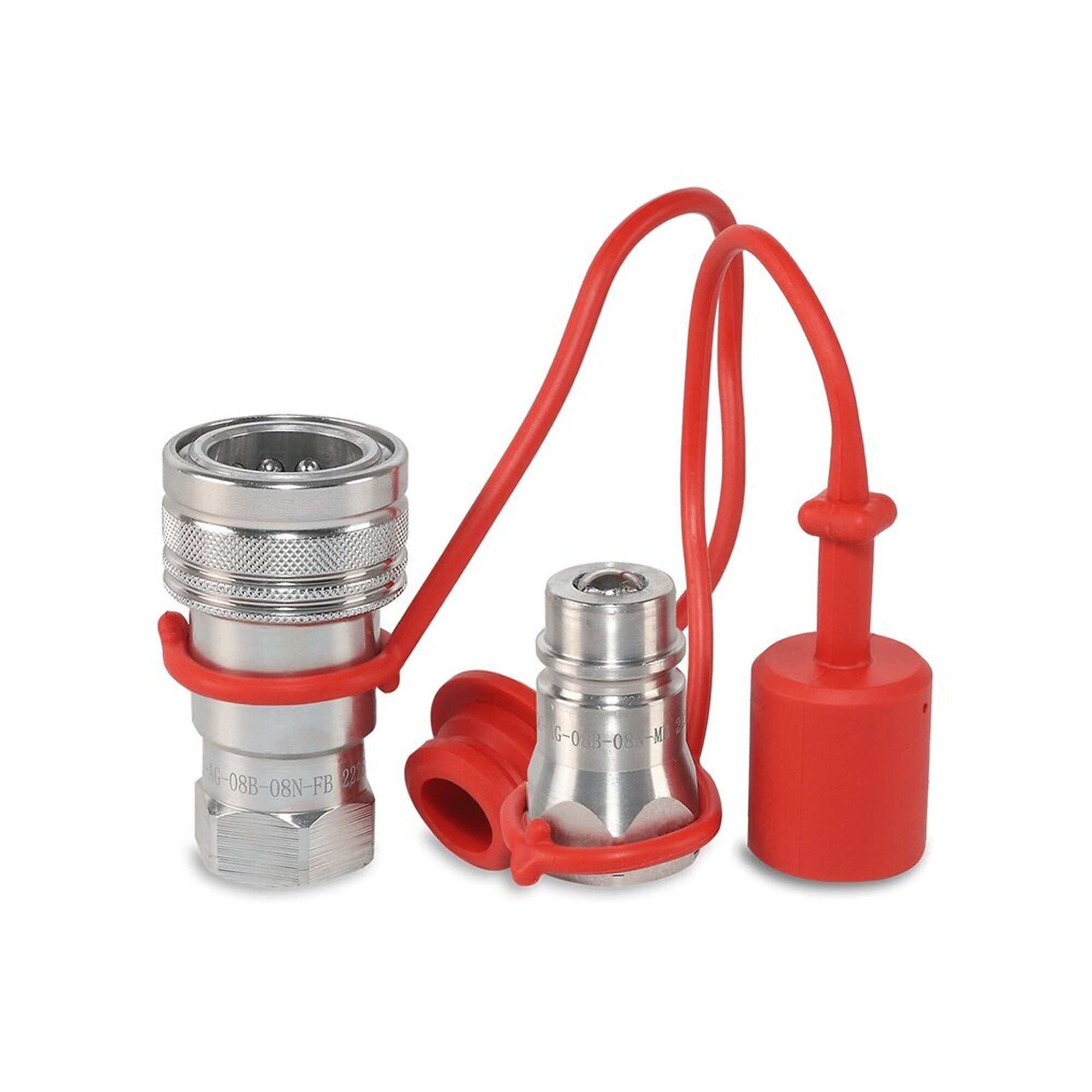 Magister 1/2? AG Hydraulic Quick Couplers Set - 1/2? NPT Port Ball Valve
