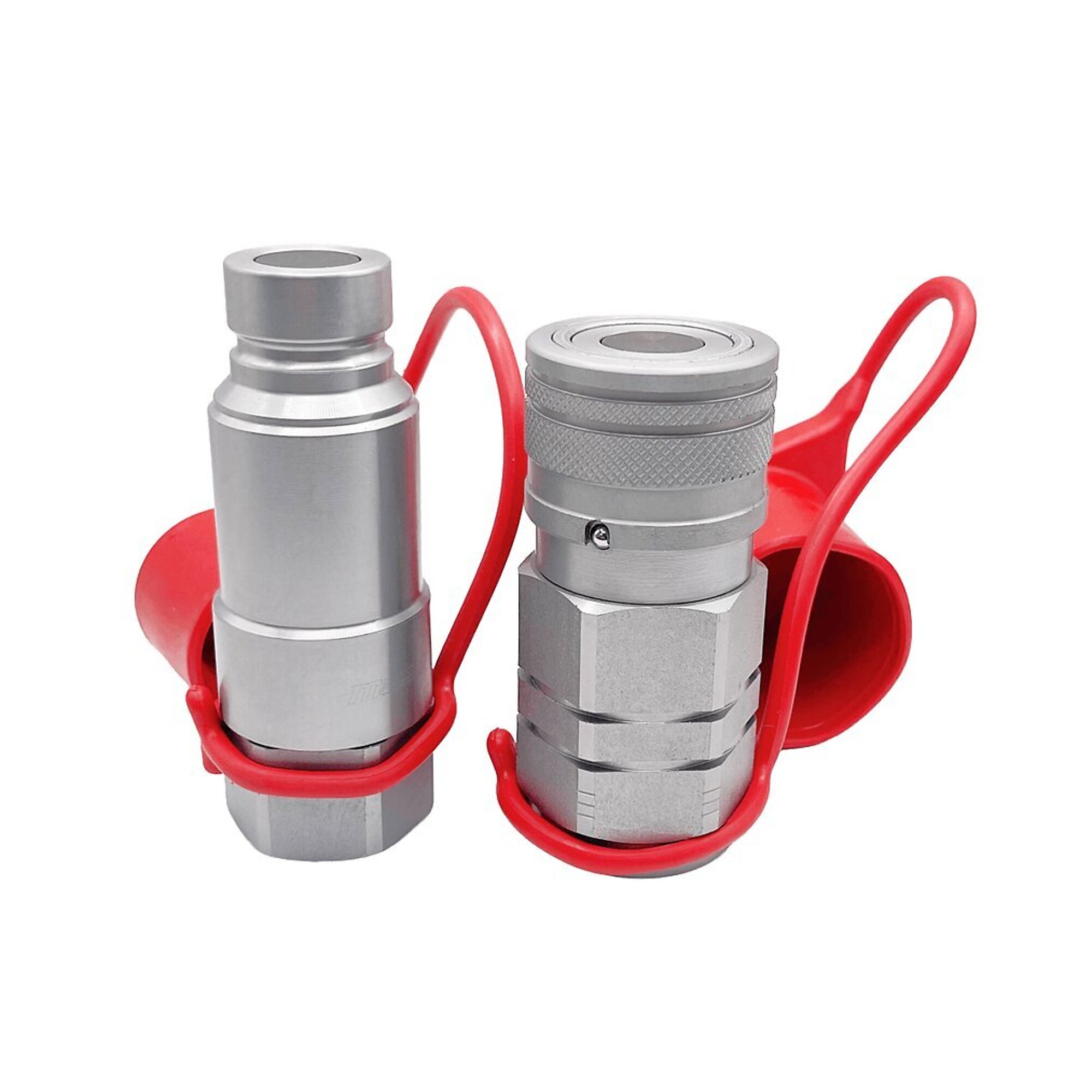 1/2? Flat Face Under Pressure Hydraulic Quick Couplers Set - 5/8? SAE Port