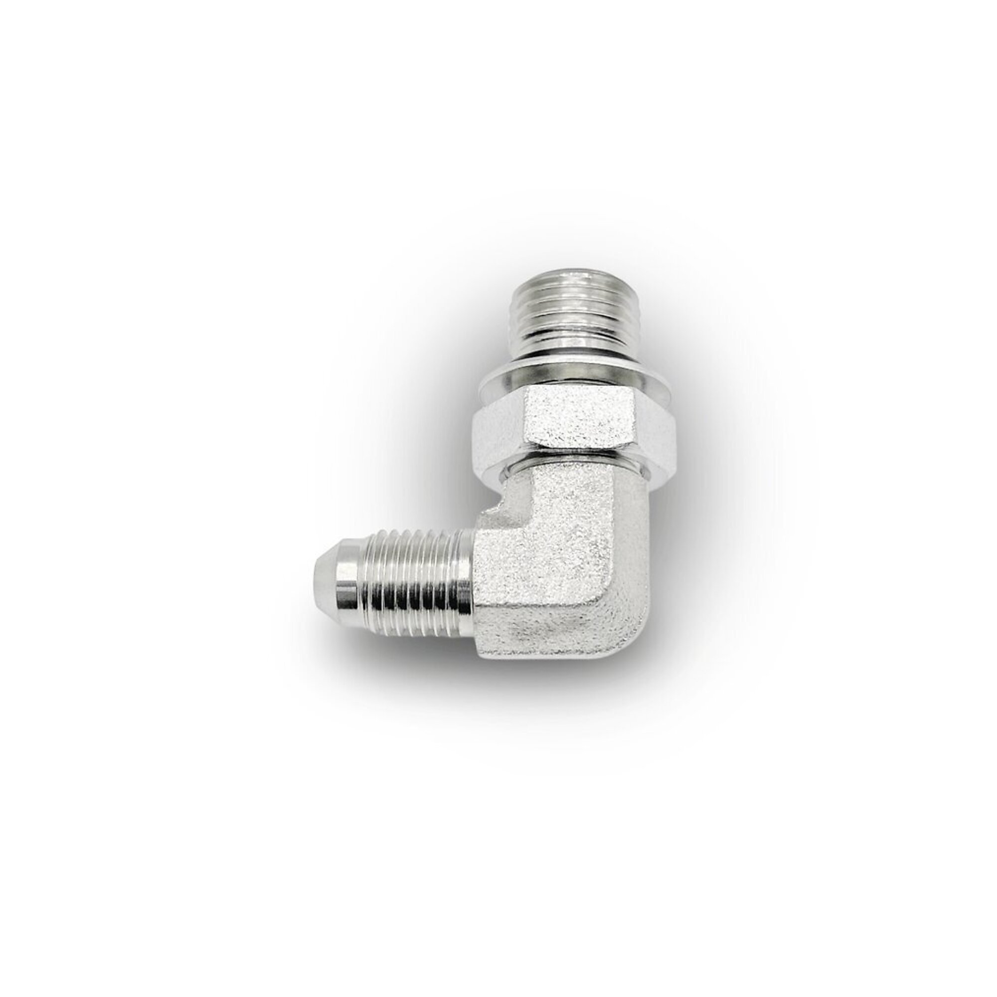 Magister 3/8" ORB Male x 1/4" JIC Male 90° Elbow SAE Adapter