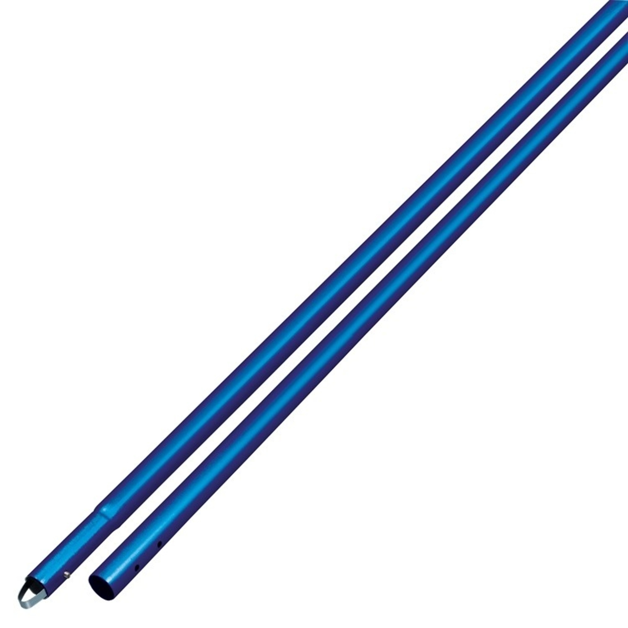 Kraft Tools CC293SB 8' Anodized Aluminum Swaged Button Handle 1-3/4" Diameter (Blue), 3PK