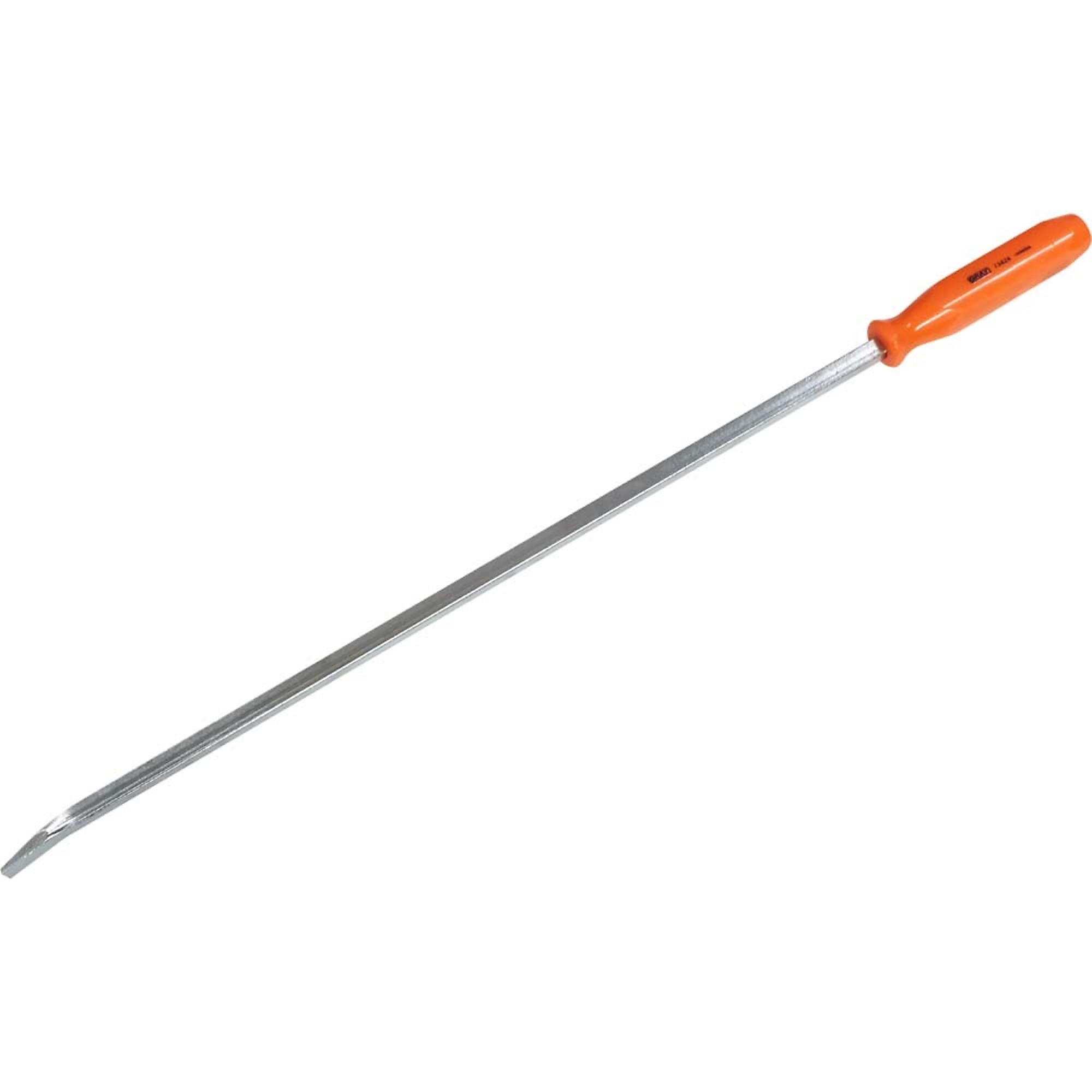 Gray Tools 24" Screwdriver Handle Pry Bar, Curved Nickel Plated Blade