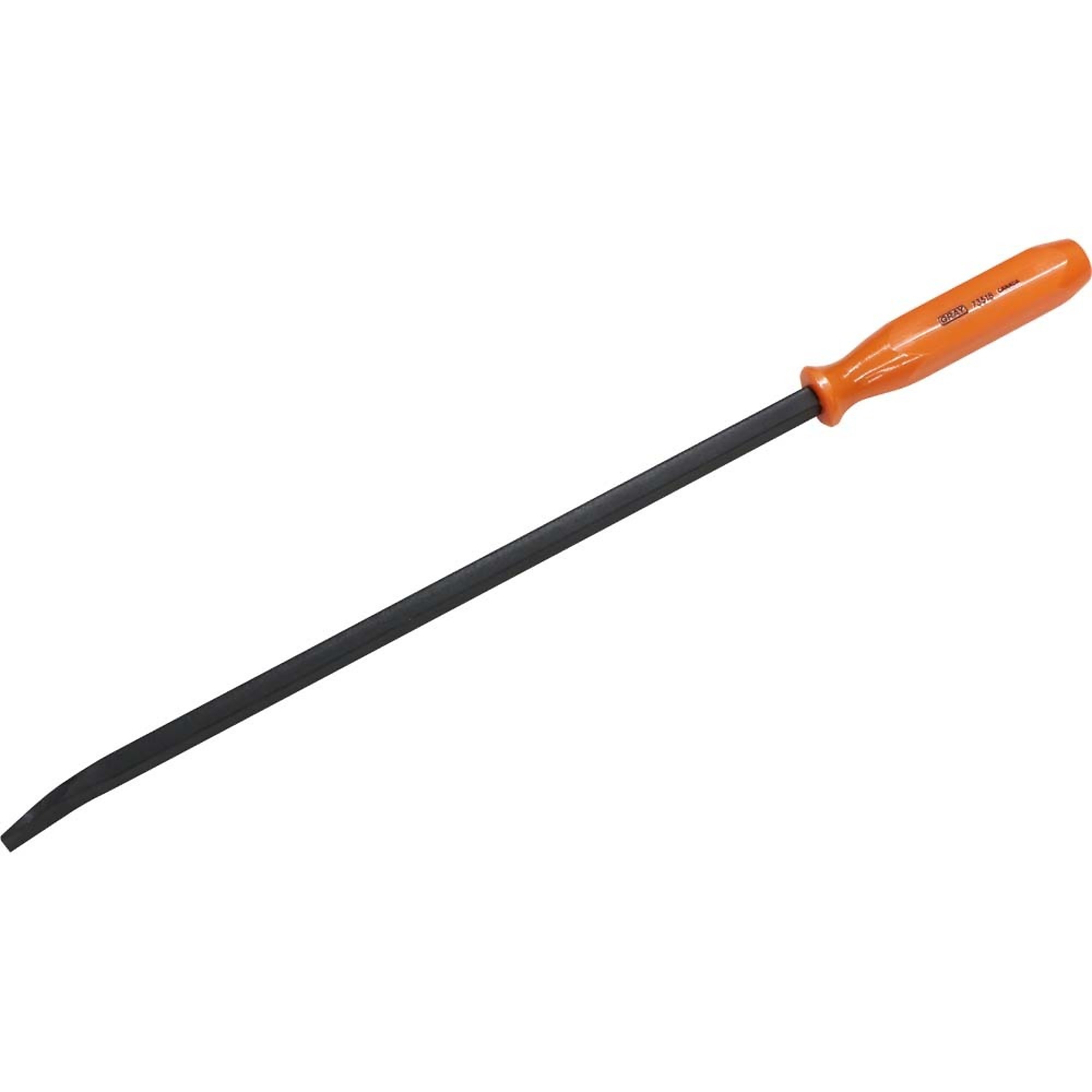 Gray Tools 18" Screwdriver Handle Pry Bar, Curved Black Oxide Finish Blade
