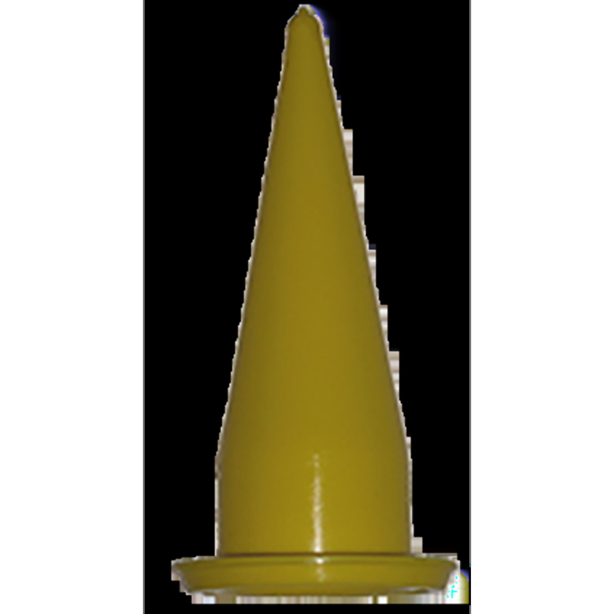 Newborn PC-620 Yellow Plastic Cone for 620-AL Sausage Guns, 20PK