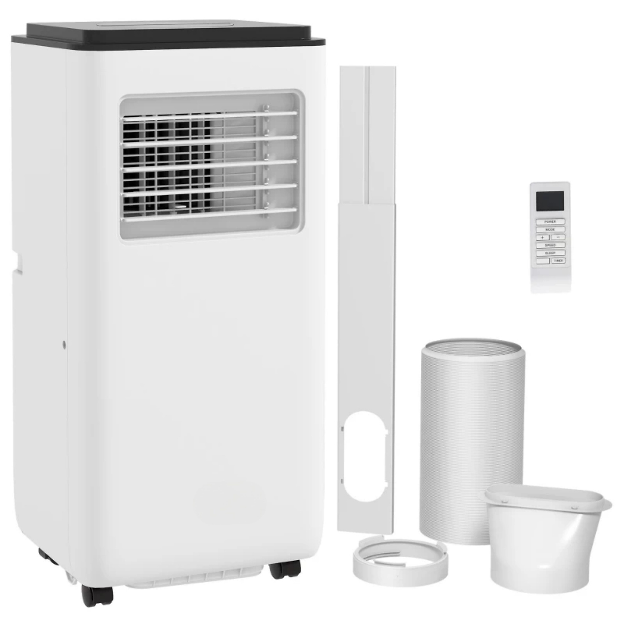 EdenDirect Portable Air Conditioner, Washable Filter, Sleep Mode & Timer Function, Digital Touch Control Panel, Swivel Casters
