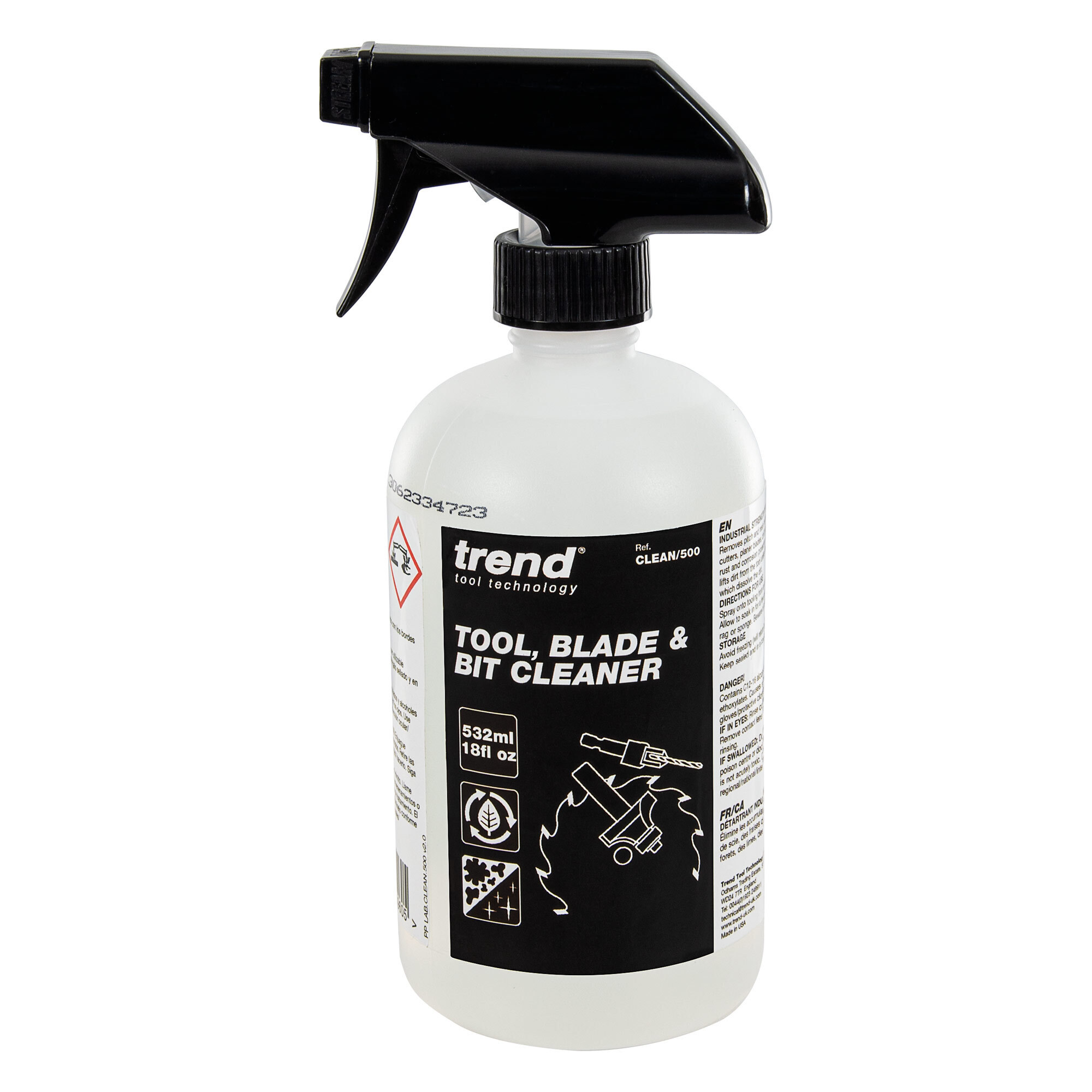 Trend Tool, Blade & Bit Cleaner, 18 fl oz, Non-Toxic Formula, Rust & Corrosion Protection, CLEAN/500