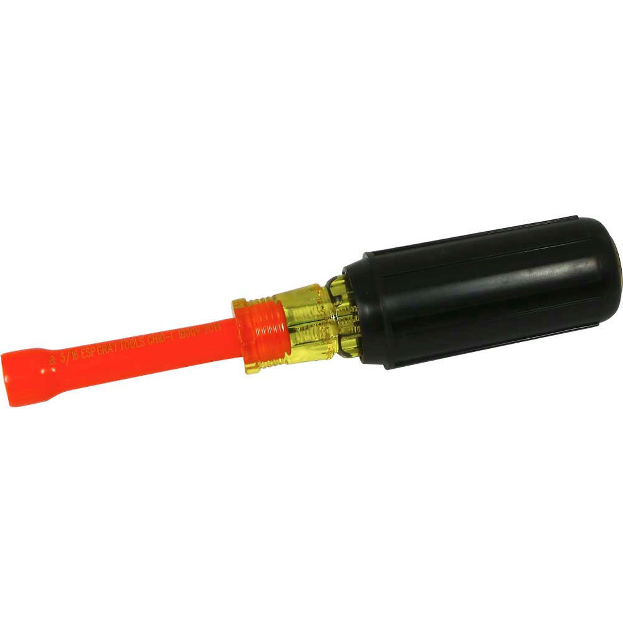 Gray Tools 5/16" Nut Driver, 6-5/8" Long, 1000V Insulated