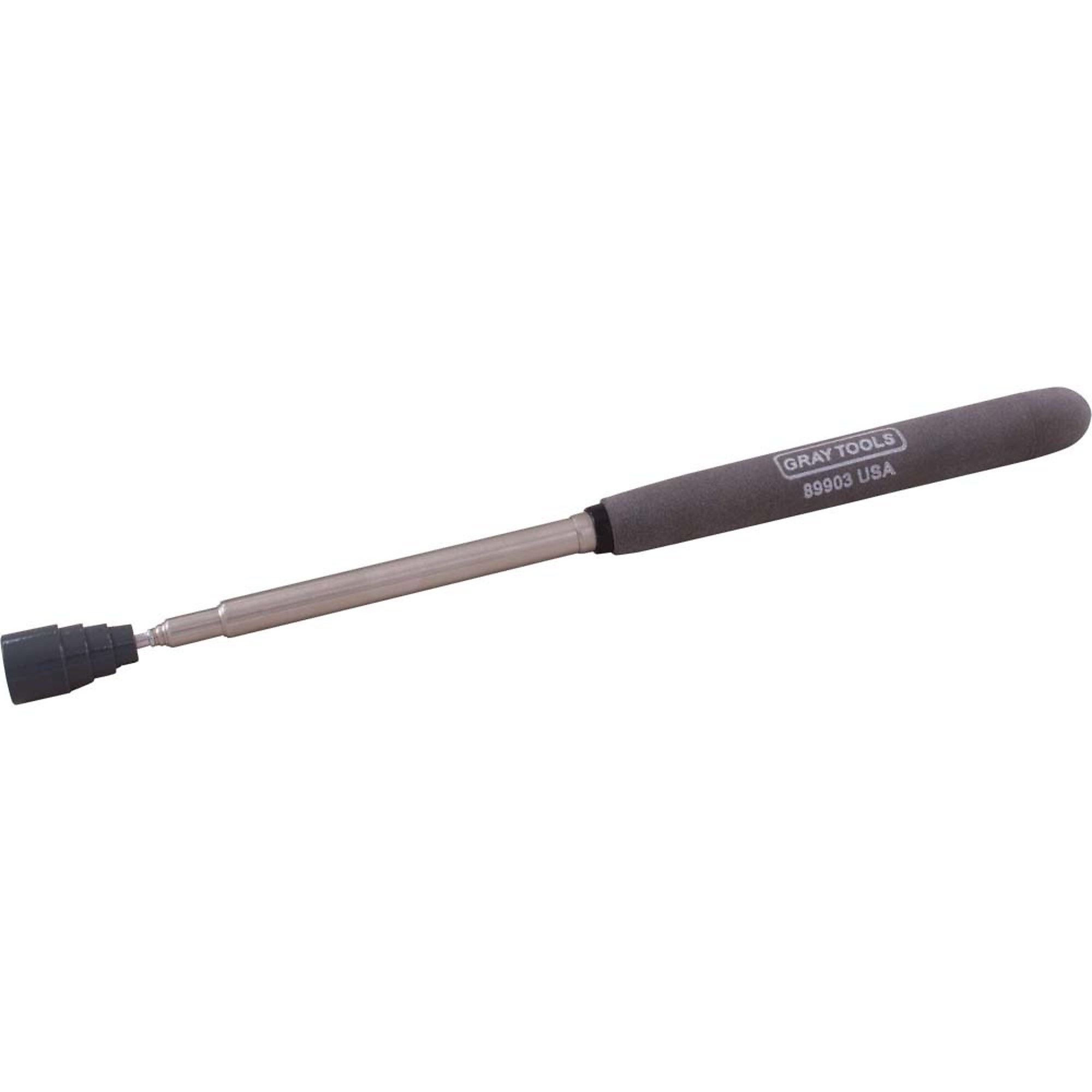 Gray Tools Telescopic Magnetic Swivel Head Pick Up Tool, 7-1/2" To 34" Reach, Holds Up To 14 Lbs.