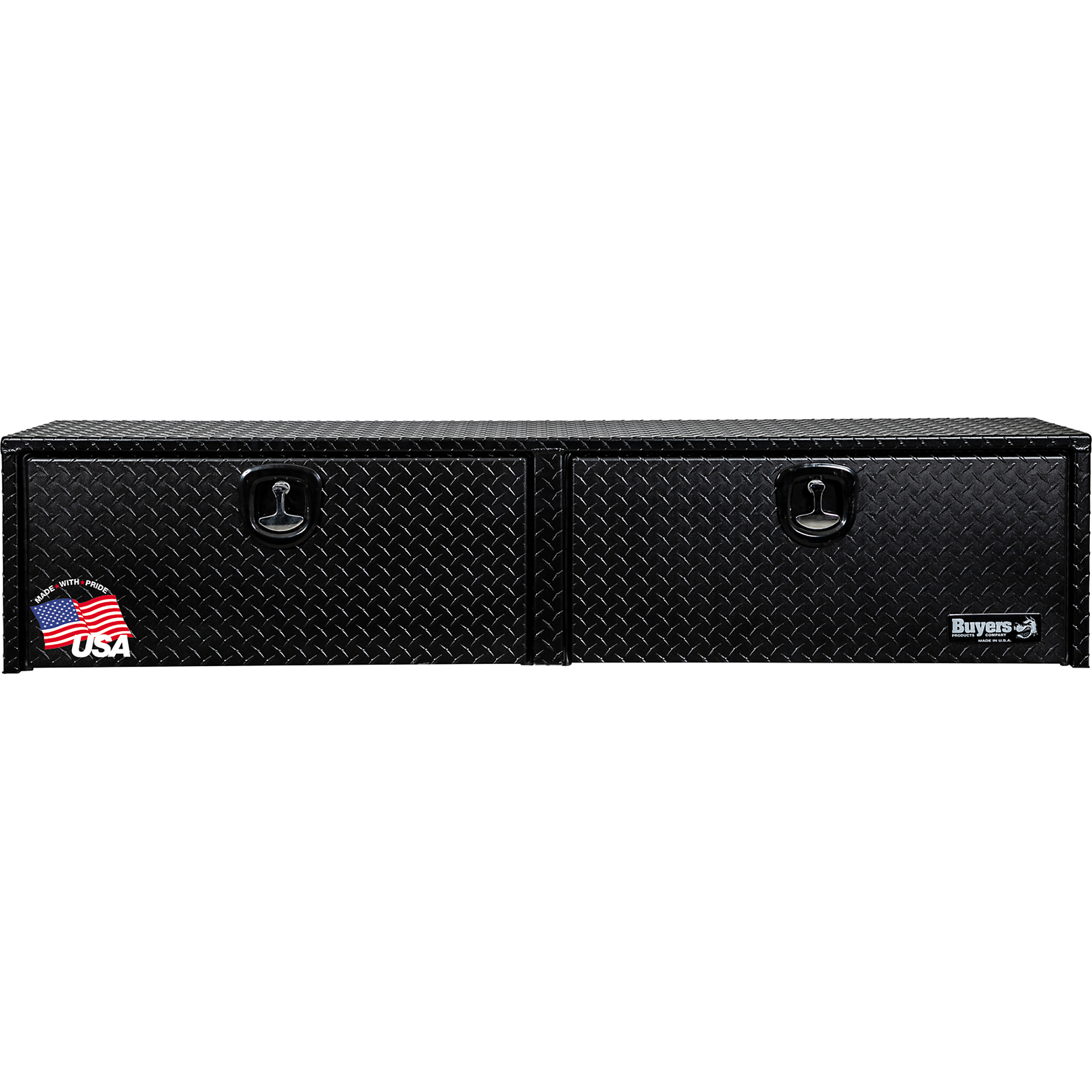 Buyers Products Textured Matte Black Diamond Tread Aluminum Topsider Truck Tool Box Series