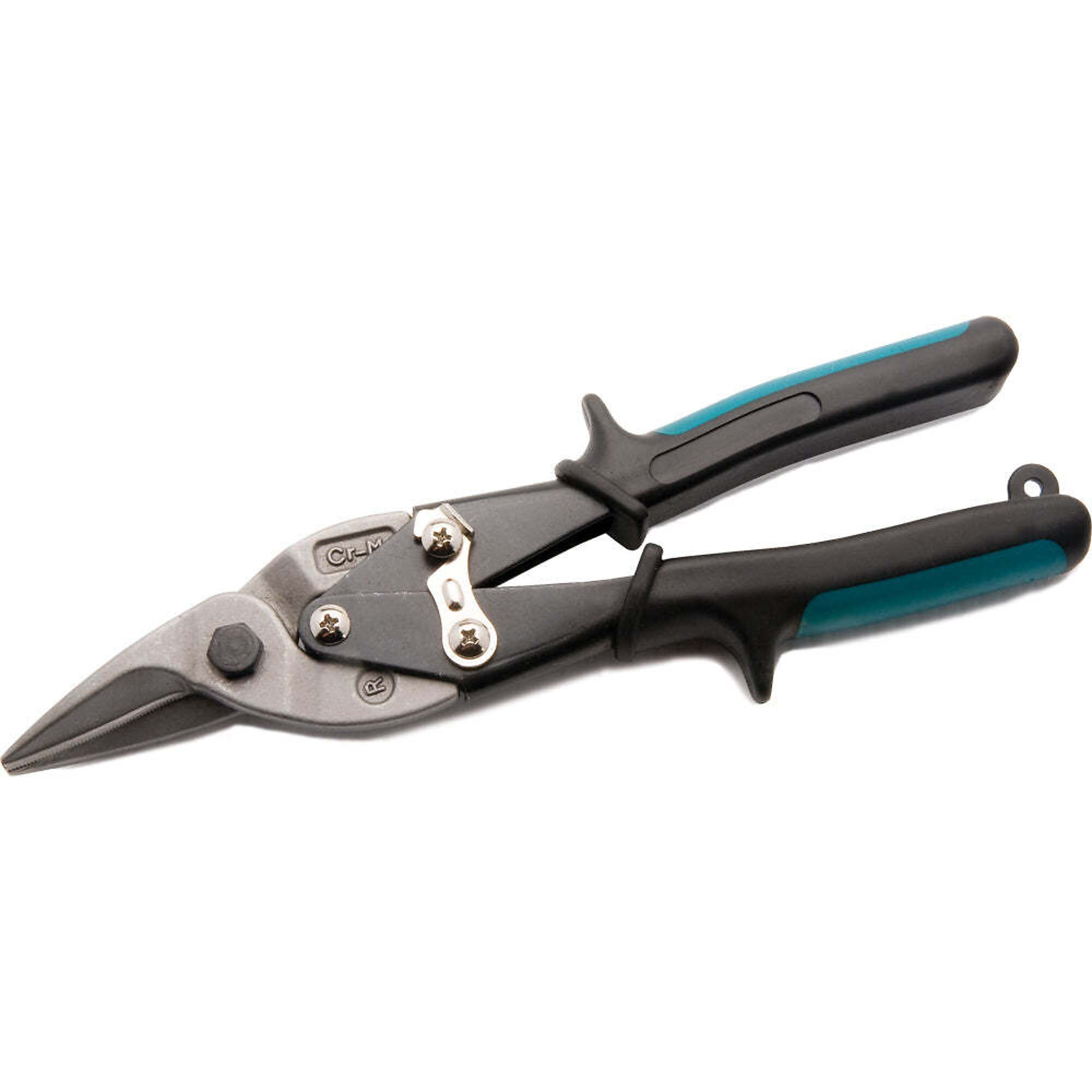 Dynamic Tools 10" Aviation Snips, Cuts Right, Green Handle