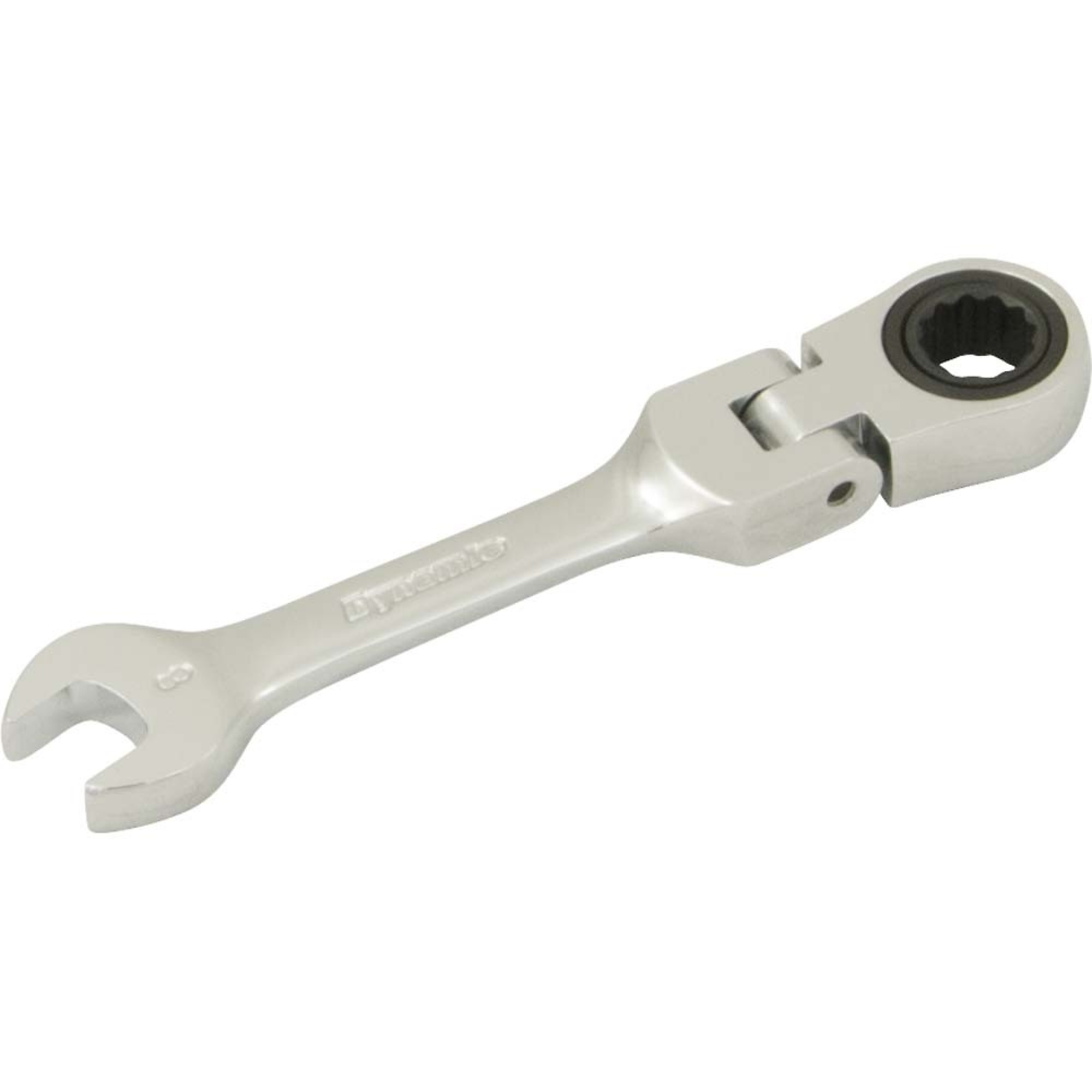 Dynamic Tools 8mm Stubby Flex Head Ratcheting Wrench
