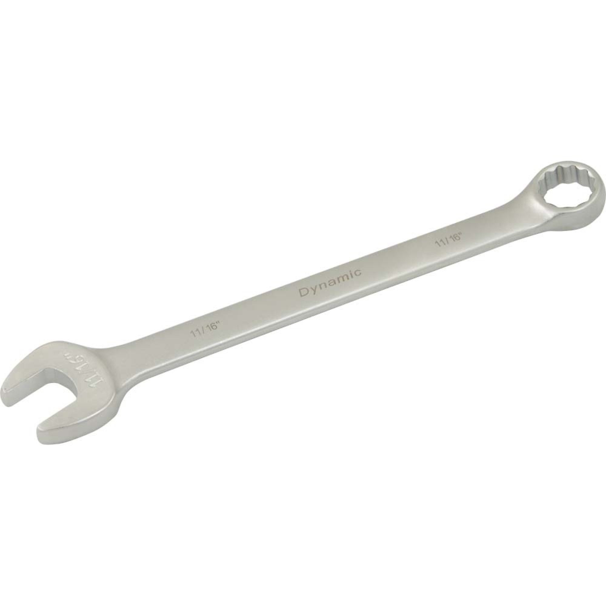 Dynamic Tools 11/16" 12 Point Combination Wrench, Contractor Series, Satin Finish