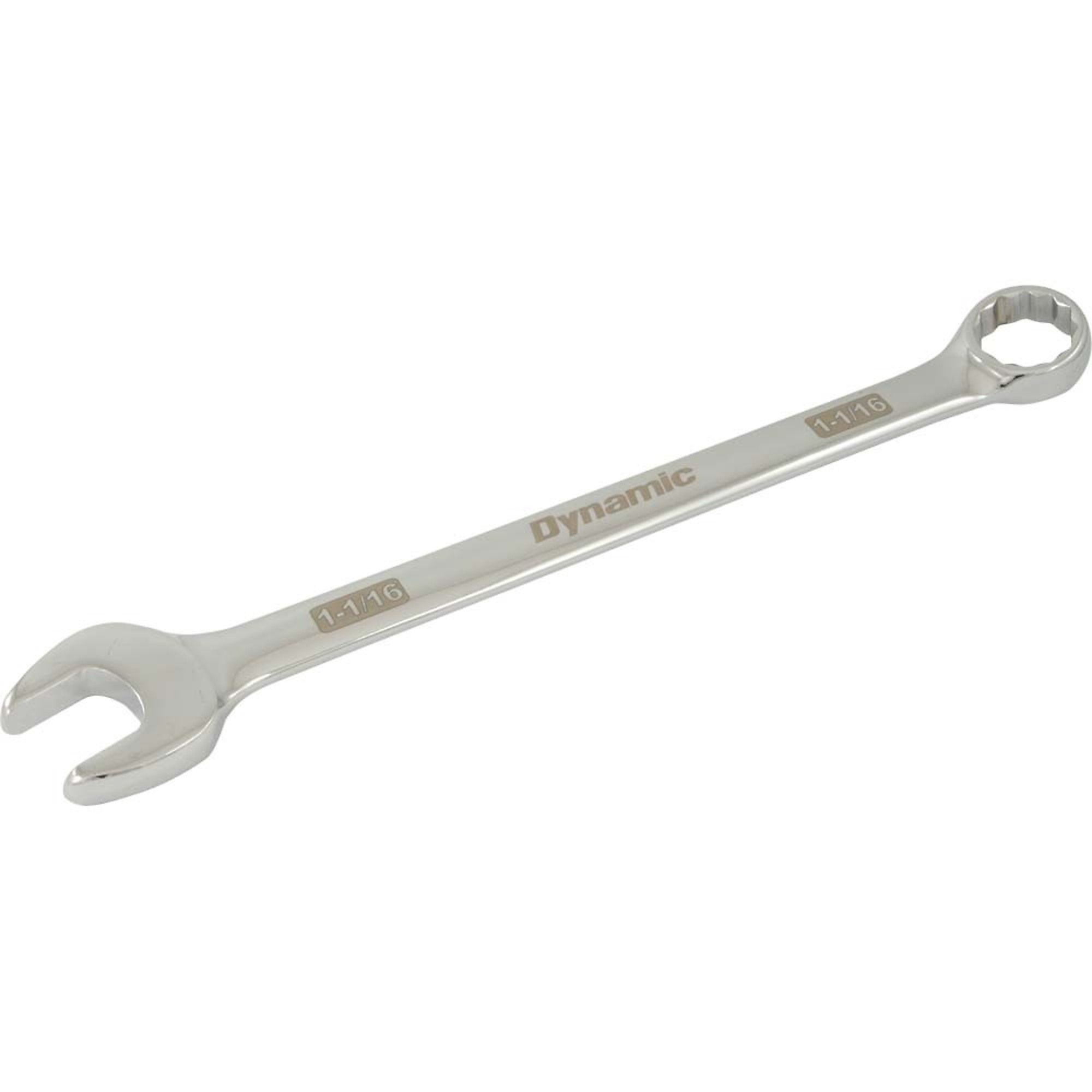Dynamic Tools 1-1/16" 12 Point Combination Wrench, Mirror Chrome Finish
