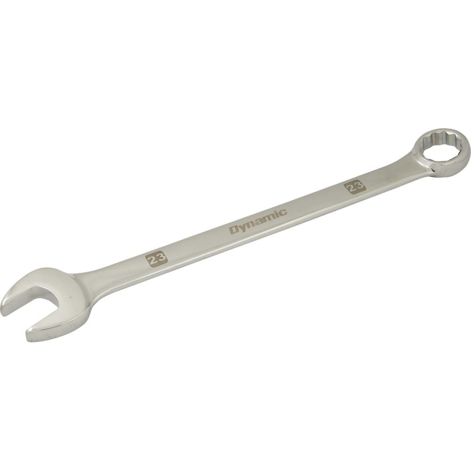 Dynamic Tools 23mm 12 Point Combination Wrench, Mirror Chrome Finish