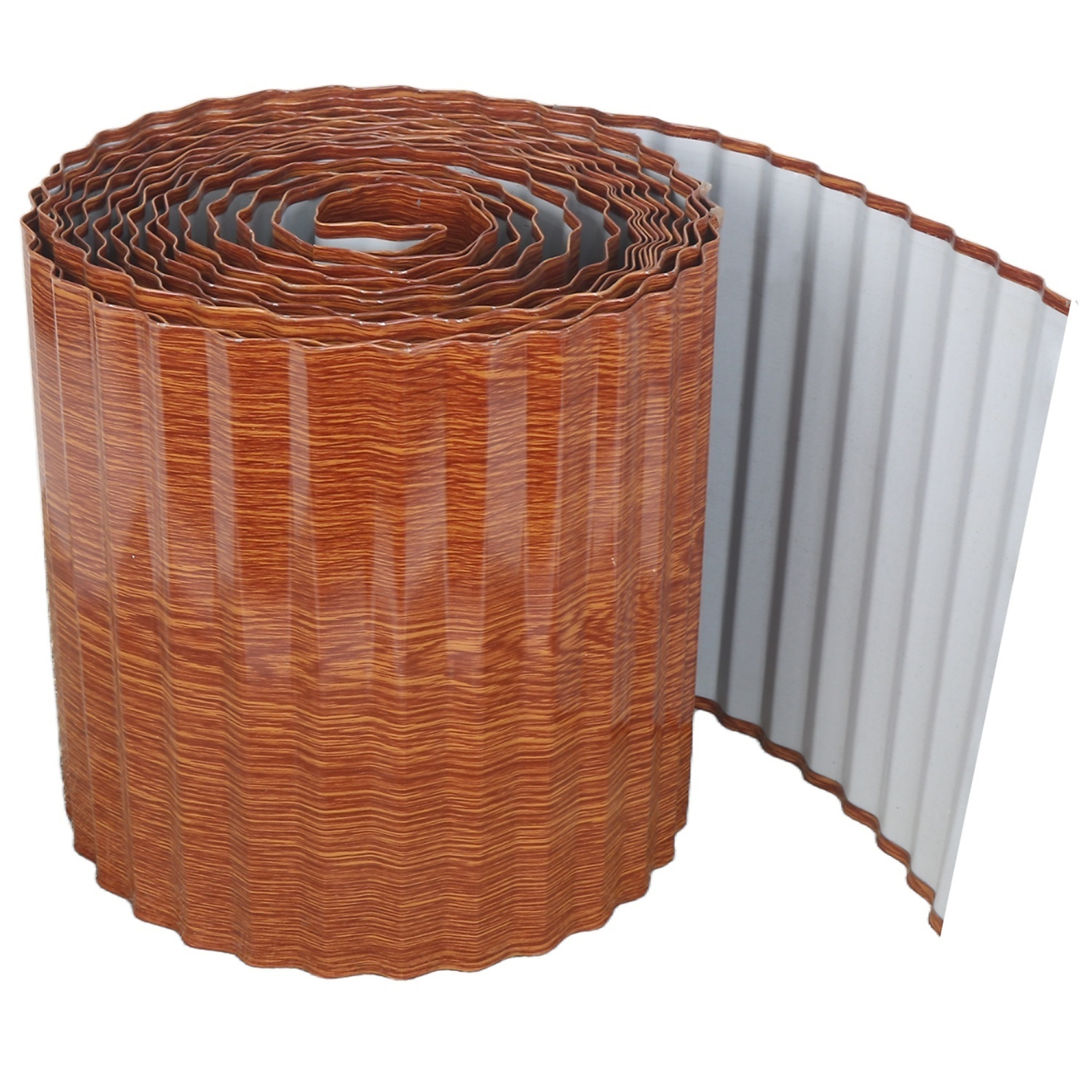 10 in. x 30 ft. Corrugated Galvanized Steel Landscape Edging for DIY Landscaping and Yard