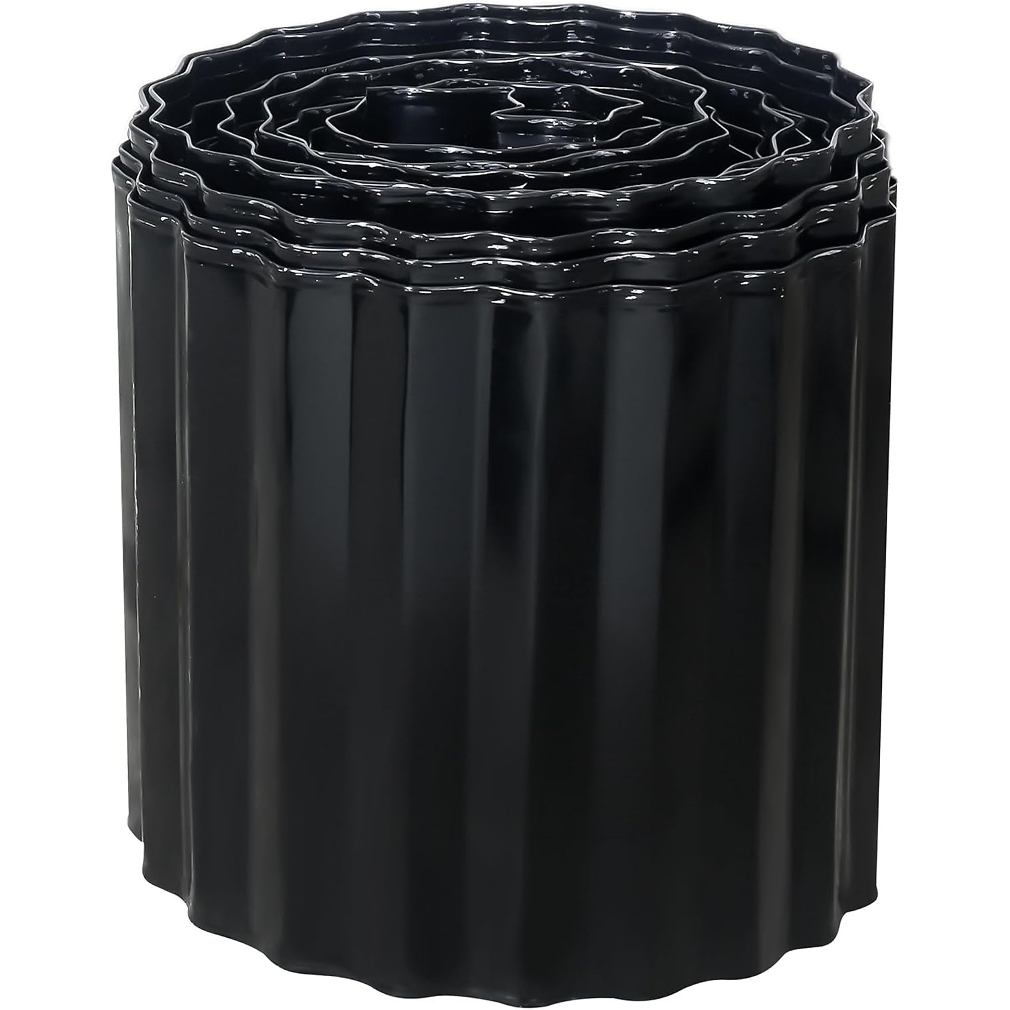 6 in. x 20 ft. Corrugated Galvanized Steel Landscape Edging for DIY Landscaping and Yard