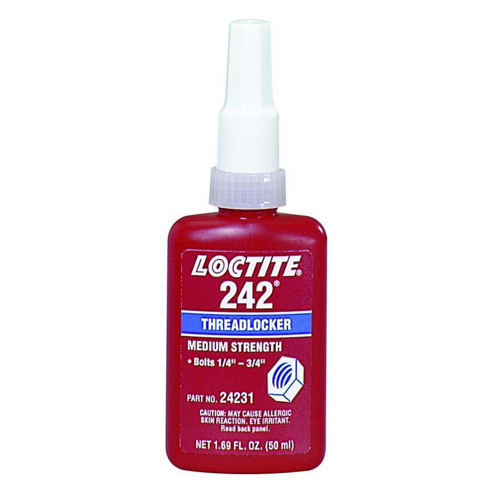 Loctite 242 Threadlocker Blue Medium Strength 50ml Bottle, 10PK