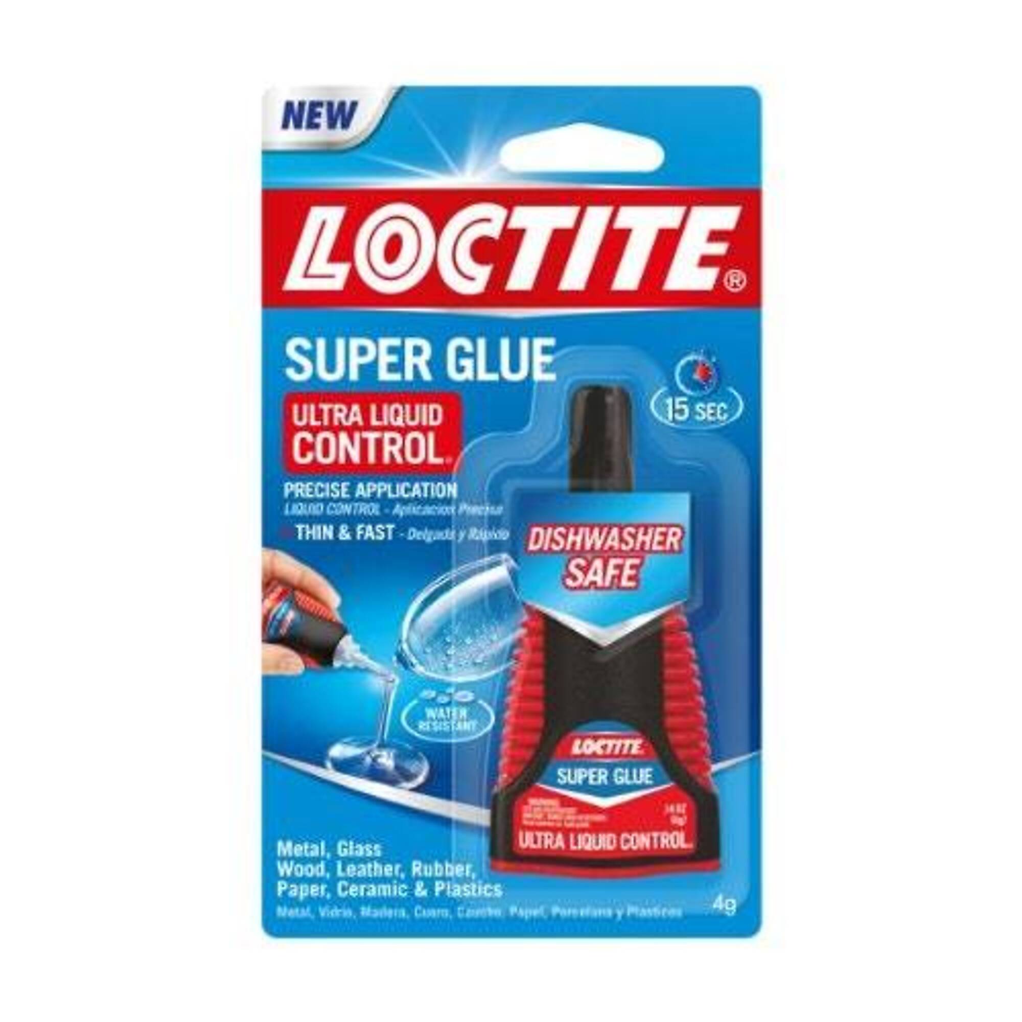 Loctite Super Glue Ultra Liquid Control 4g Bottle, 6PK