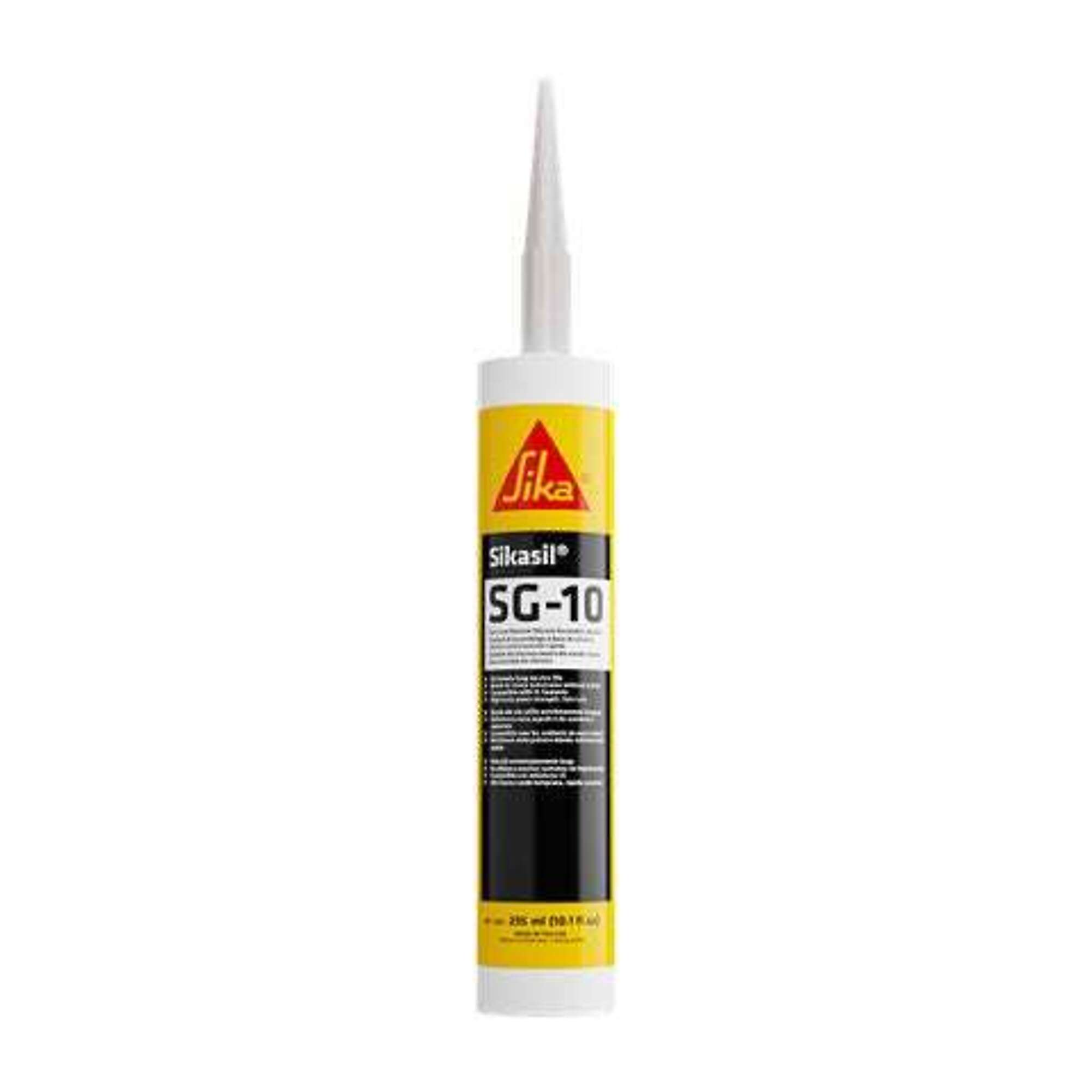 Sikasil SG-10 Neutral Cure Silicone Sealant Black 10oz Cartridge, 24PK