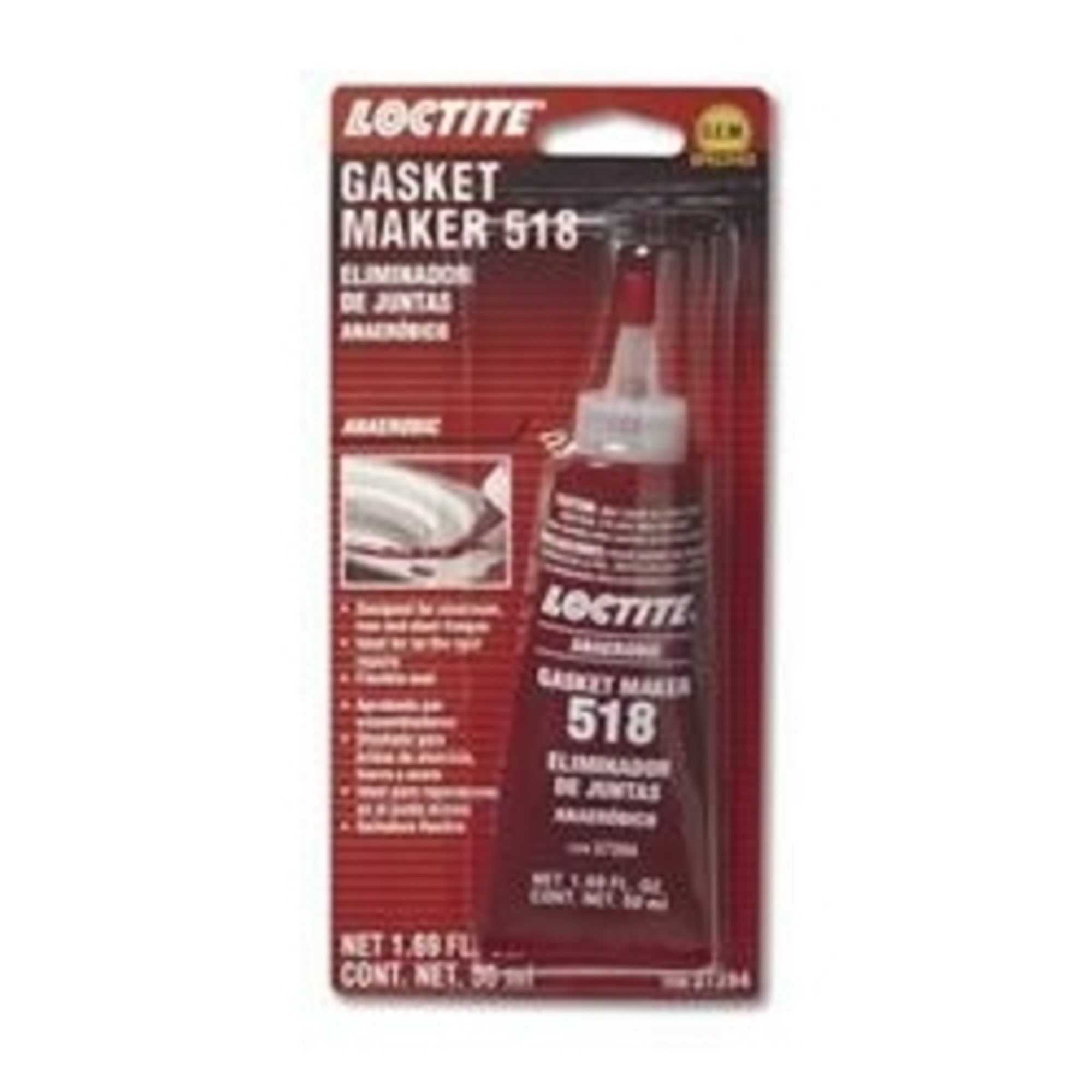 Loctite Gasket Maker - 518 Flange Sealant 50mL Cartridge, 6PK