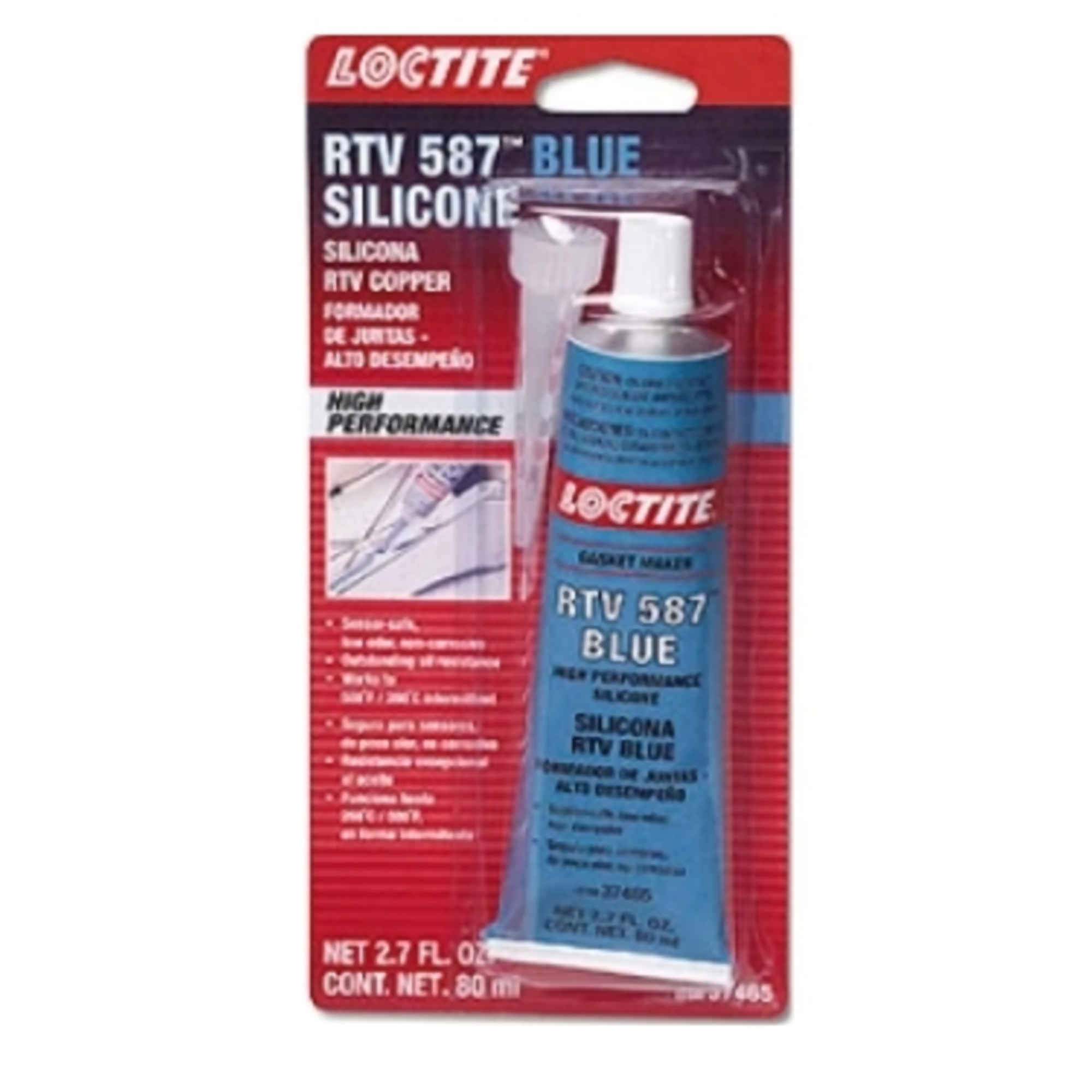 Loctite RTV 587 Blue High Performance Silicone 80ml Tube, 12PK