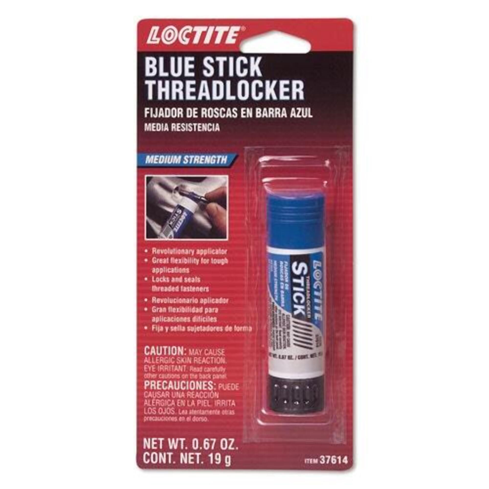 Loctite 242 Blue Threadlocker Medium Strength 19g Stick, 6PK