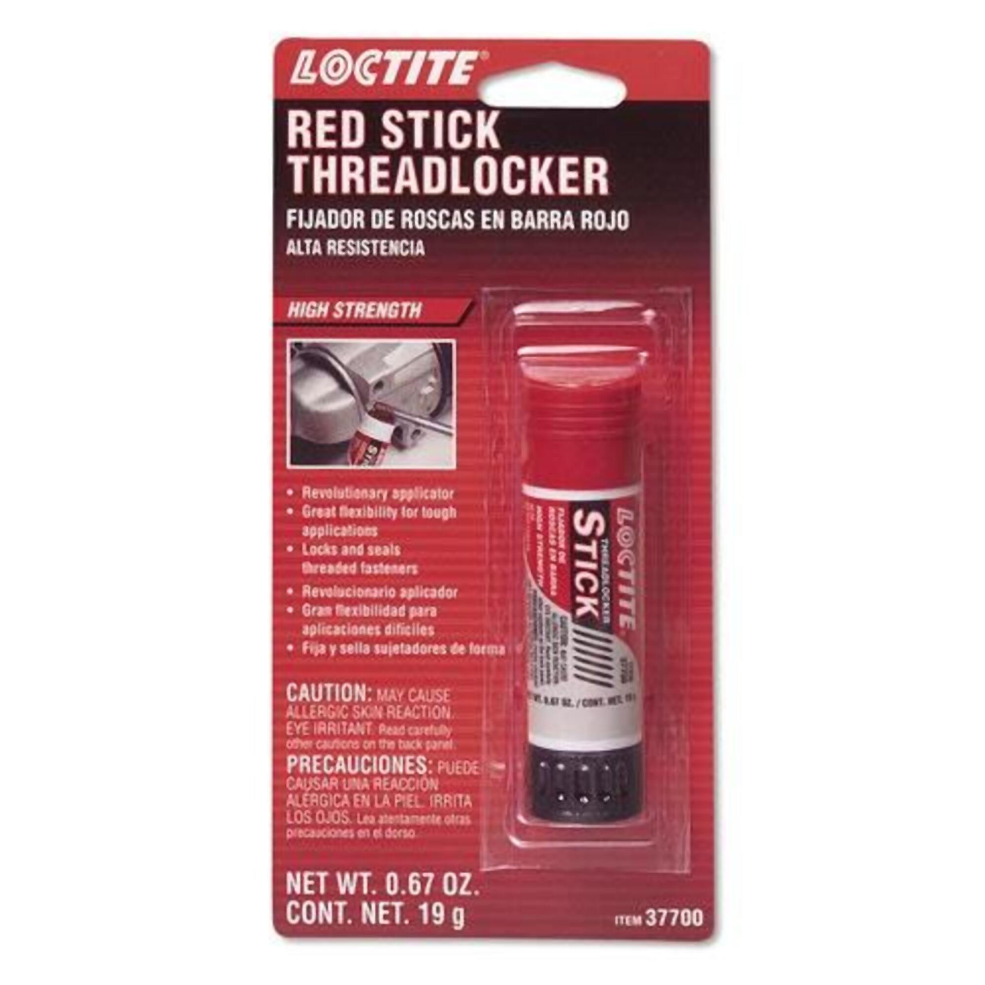 Loctite Red Threadlocker High Strength 19 Gram Stick, 6PK