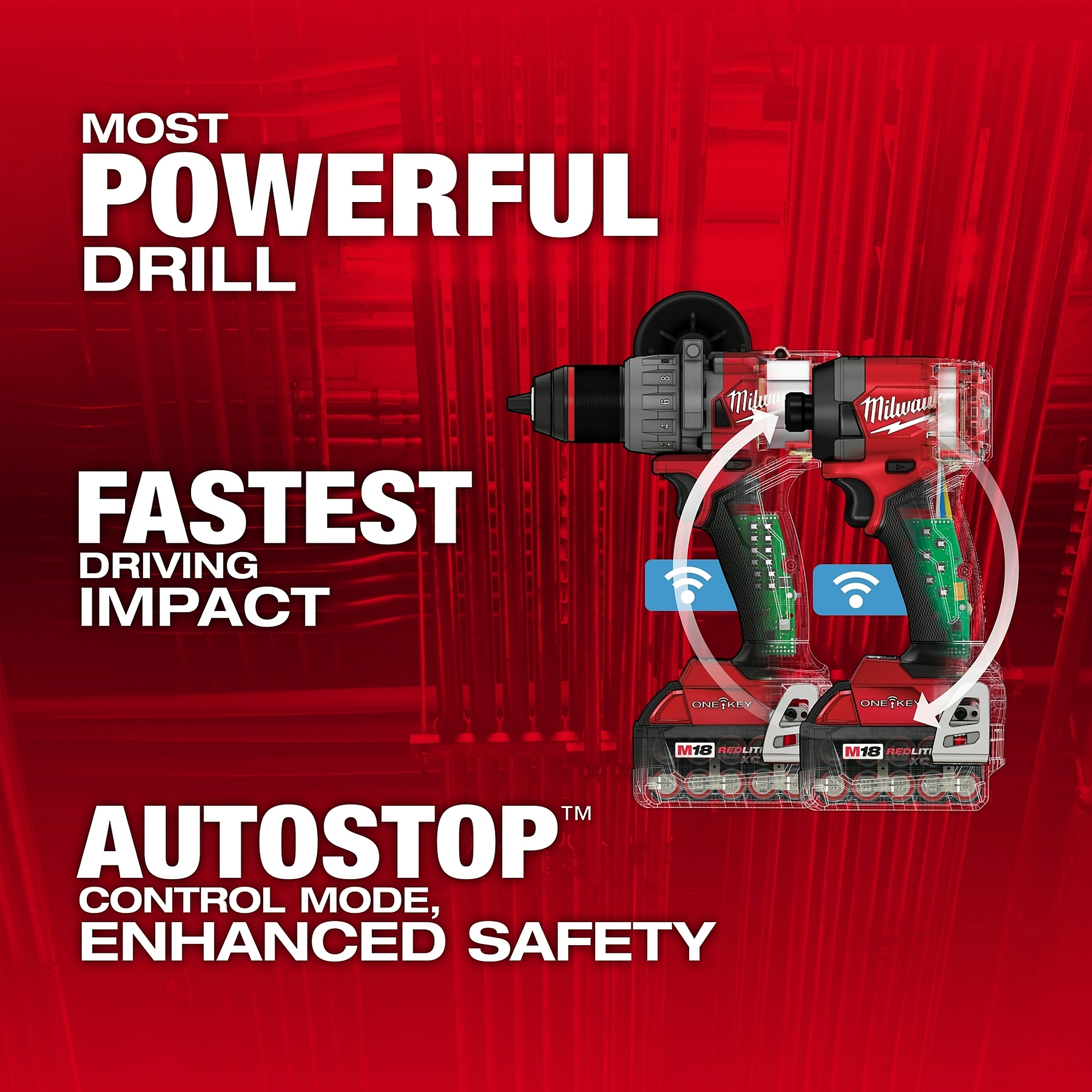 Milwaukee M18 FUEL 2-Tool Combo Kit with ONE-KEY, Includes Hammer Drill ...