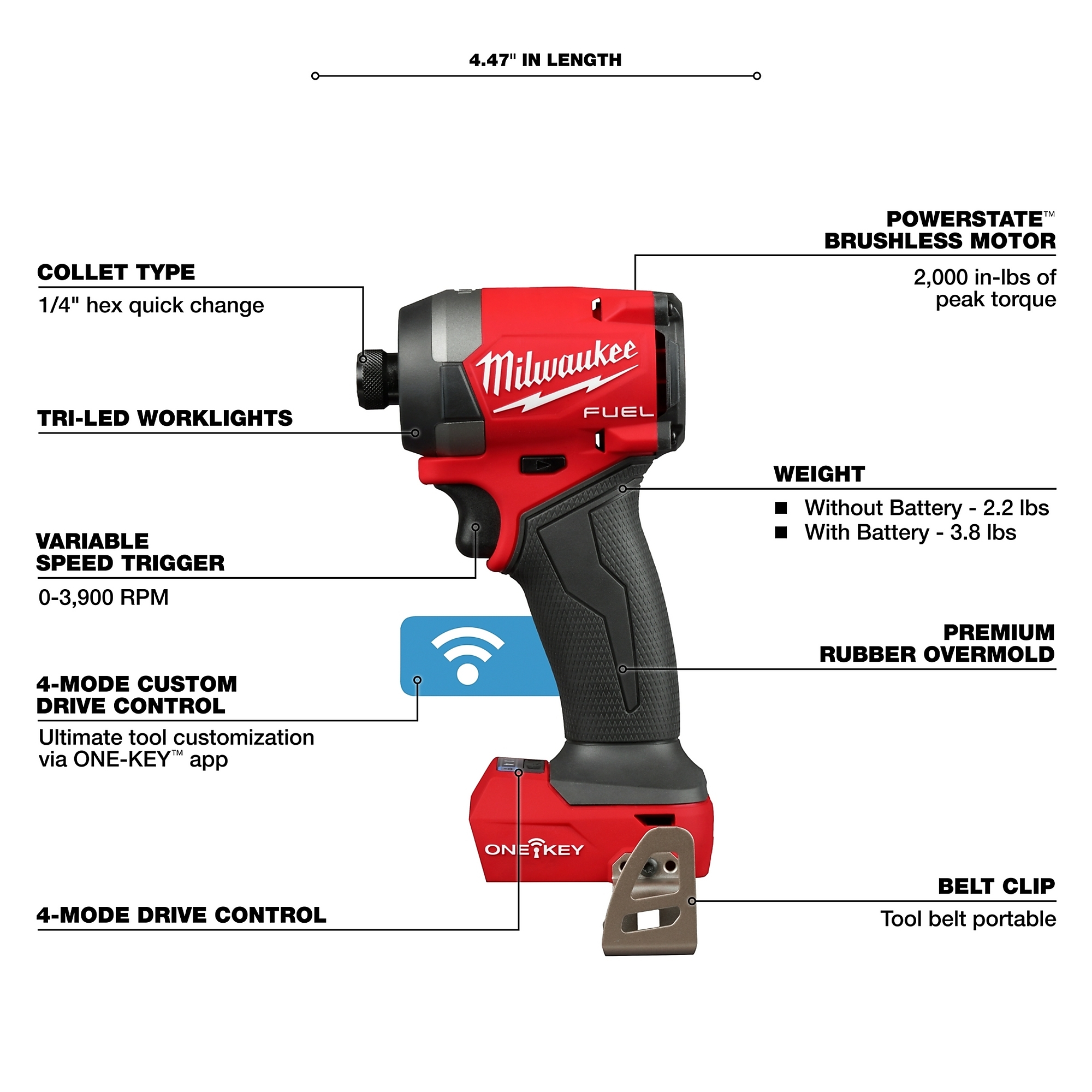 Milwaukee M18 FUEL 2-Tool Combo Kit with ONE-KEY, Includes Hammer Drill ...