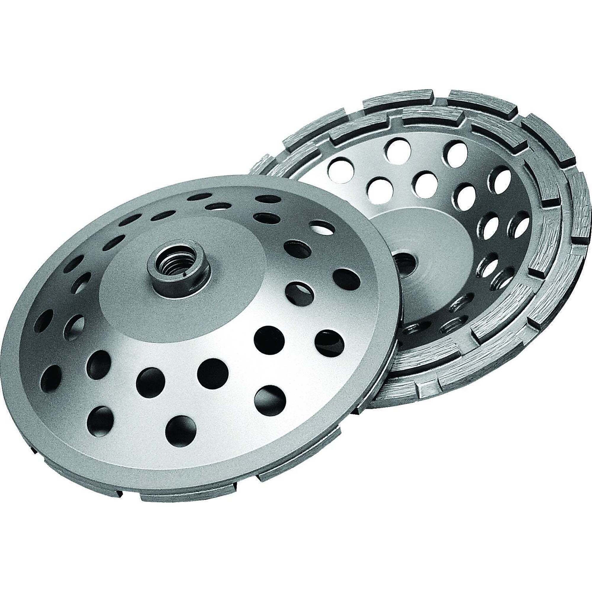 Diamond Delux-Cut Double Row Segmented Diamond Cup Grinder 7" X 5/8"-11