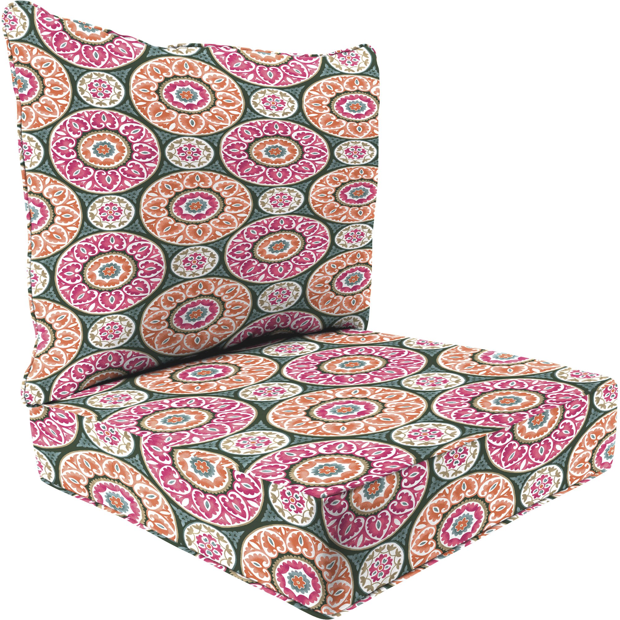 Jordan Manufacturing 2-Pc. Deep Seat Chair Cushion — Spun