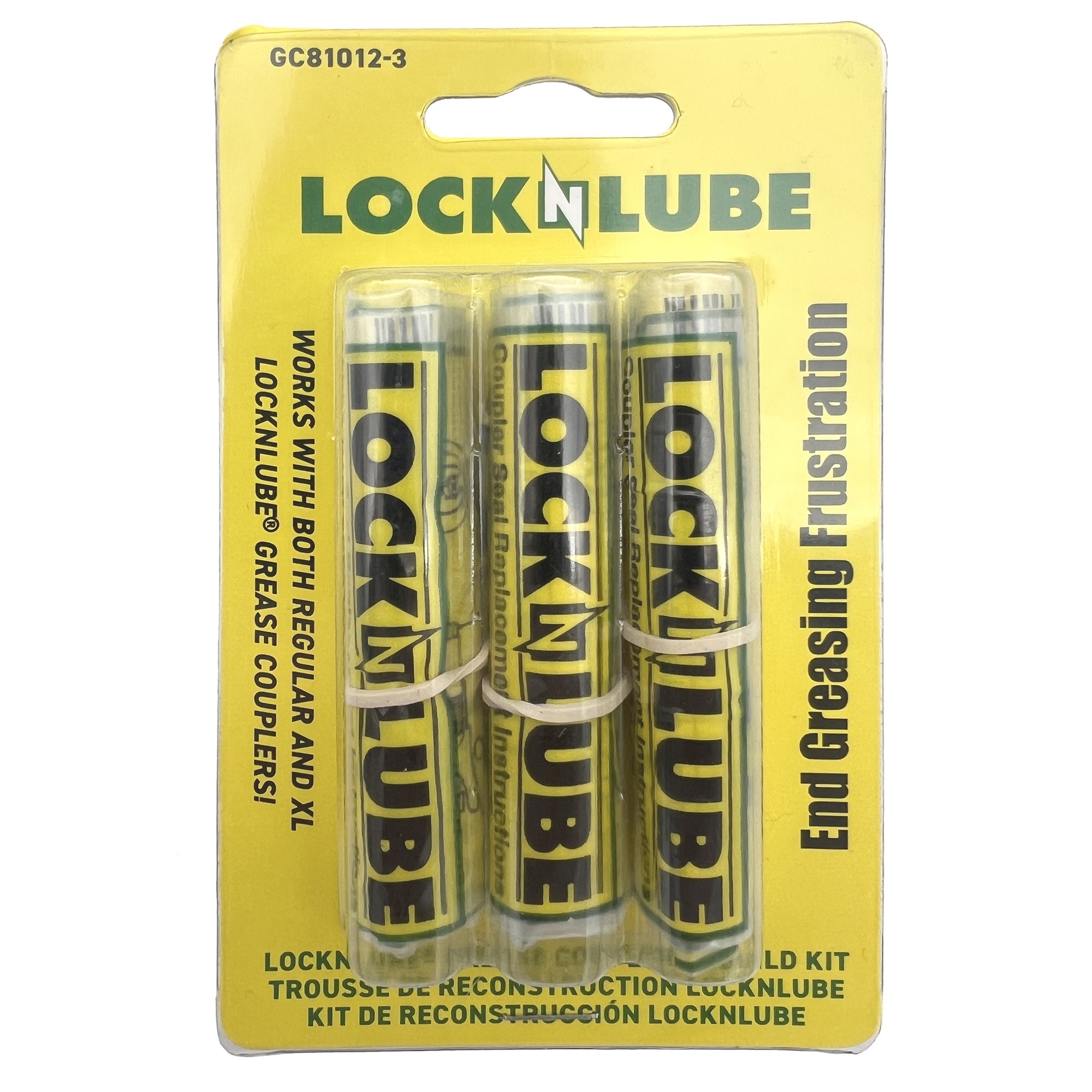 LockNLube Grease Coupler Rebuild Kit, 3-Pack - Model GC81012-3