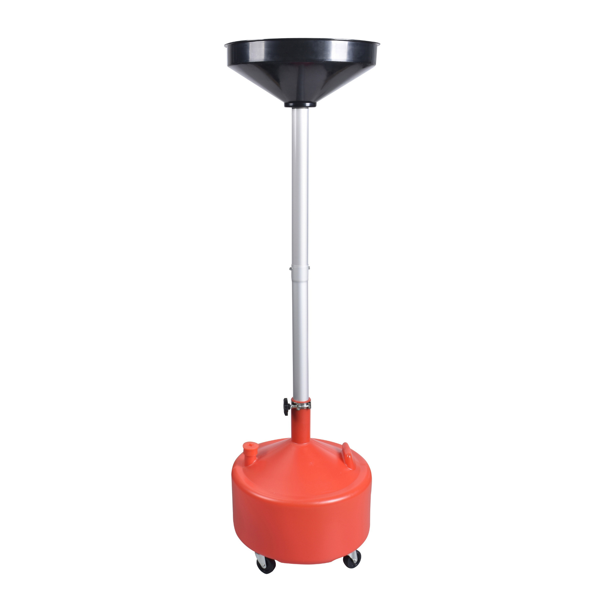 EISEN Oil Change Drum, 8 gallons, quick-adjust valve, height-adjustable range of 27.56–65 inches, Model AA045