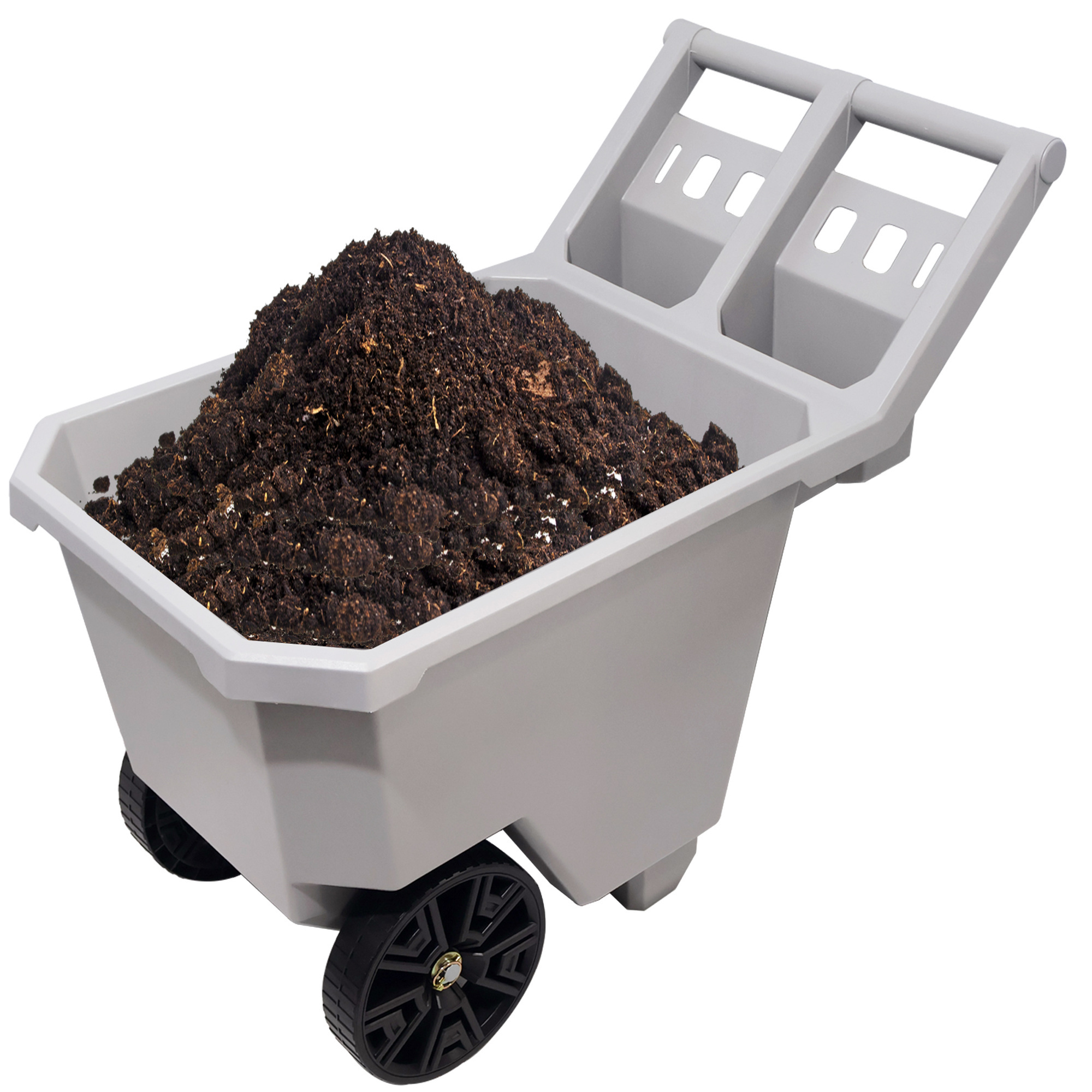 EISEN Garden Dump Cart, 300 lbs Capacity, Push/Pull Design, 9in Solid Wheels, Model AA106