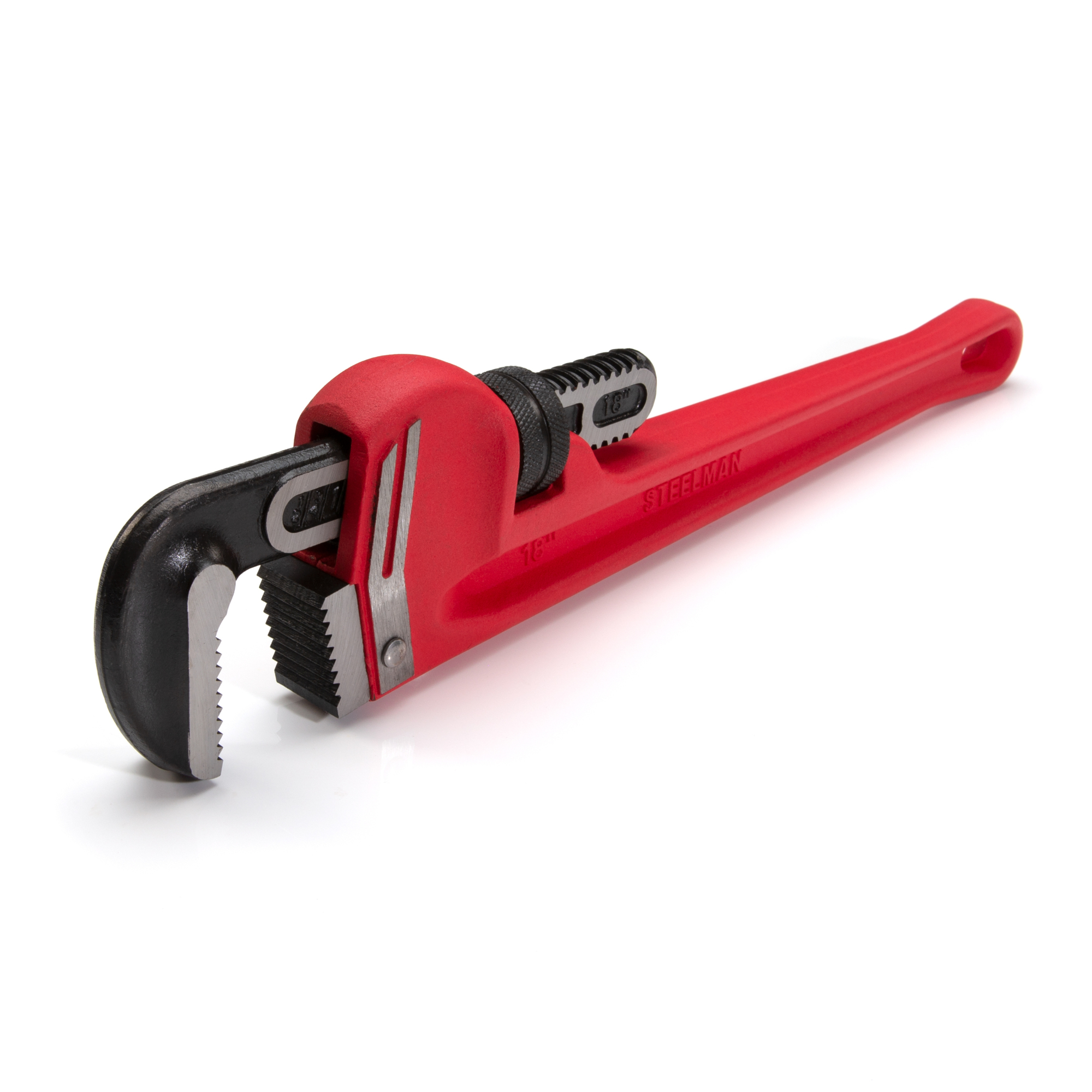 STEELMAN 18-Inch Heavy-Duty Cast Iron Straight Handle Pipe Wrench, Model# 60881