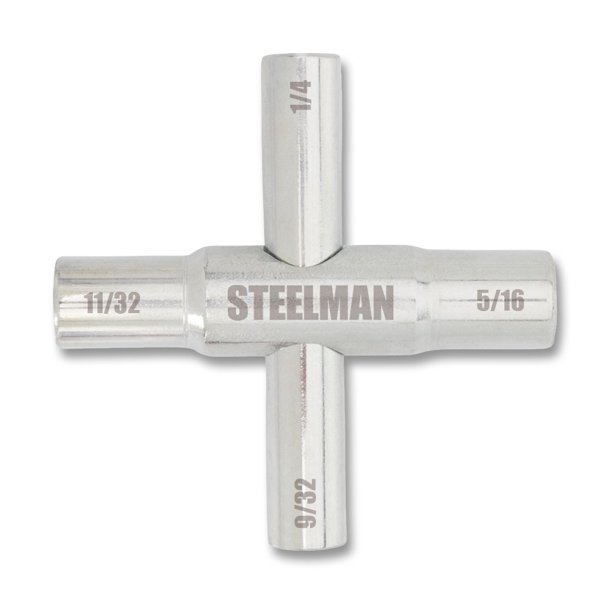 STEELMAN 4-Way Sillcock Key Valve Wrench (Fits 1/4, 9/32, 5/16, and 11/32-inch), Model# 61383