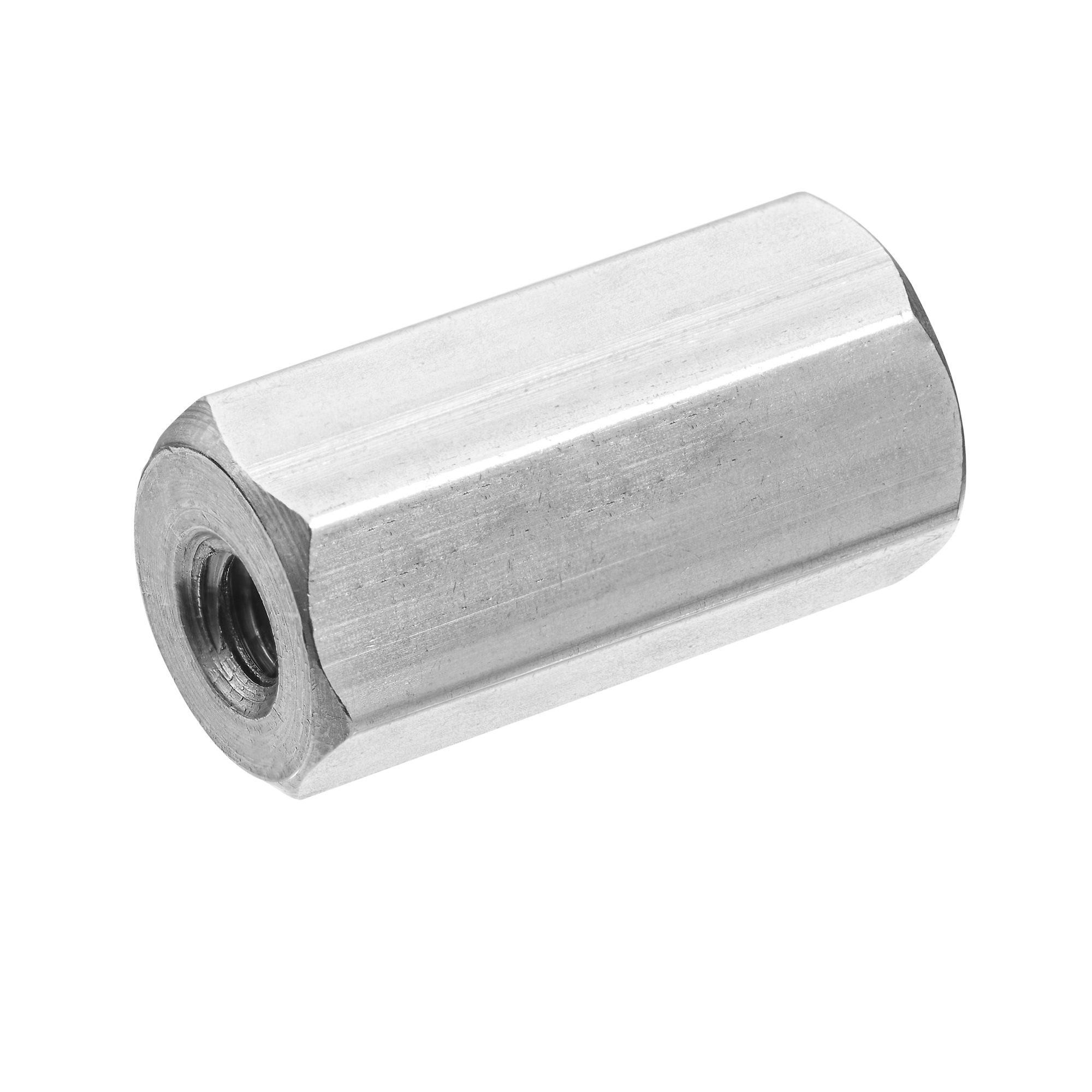 Female Threaded Hex Standoff - Aluminum - 1/8" Hex x 1/8" Long - 2-56 Thread, 1000/CTN